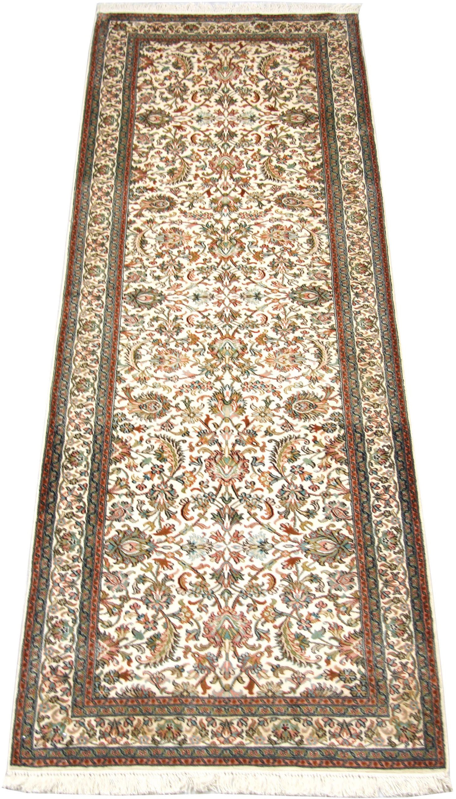 Image of morgenland Läufer »Kaschmir Seide Teppich handgeknüpft beige«, rechteckig, 7 mm Höhe bei Ackermann Versand Schweiz