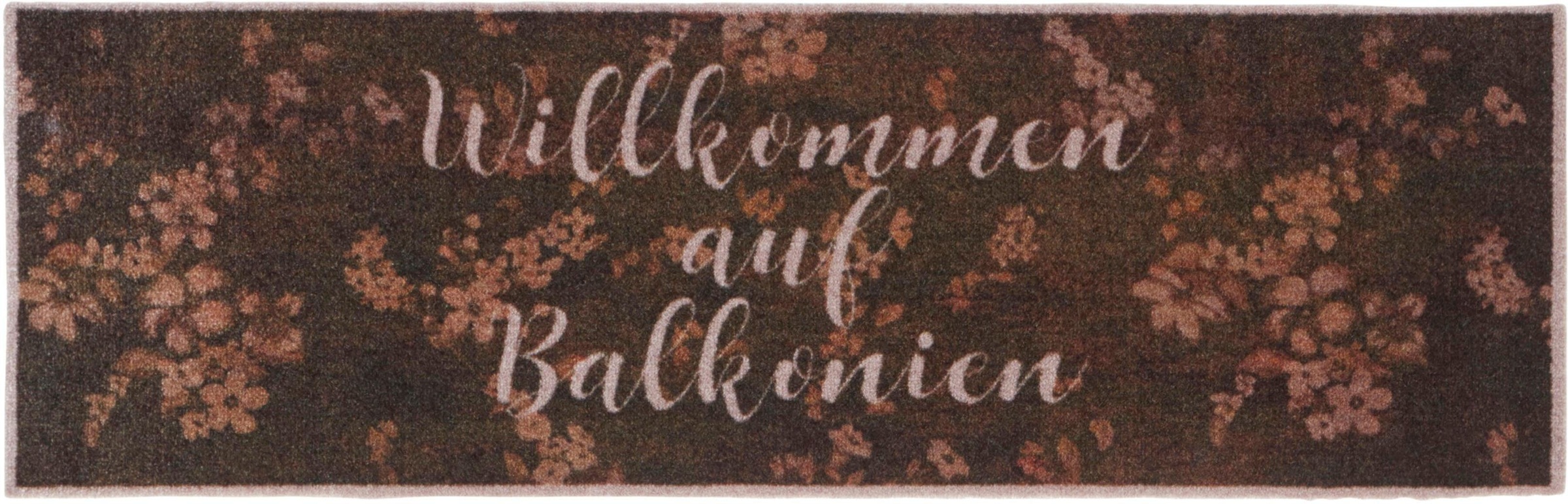 Image of HANSE Home Läufer »Willkommen auf Balkonien«, rechteckig, 5 mm Höhe, waschbar, In- und Outdoor geeignet bei Ackermann Versand Schweiz