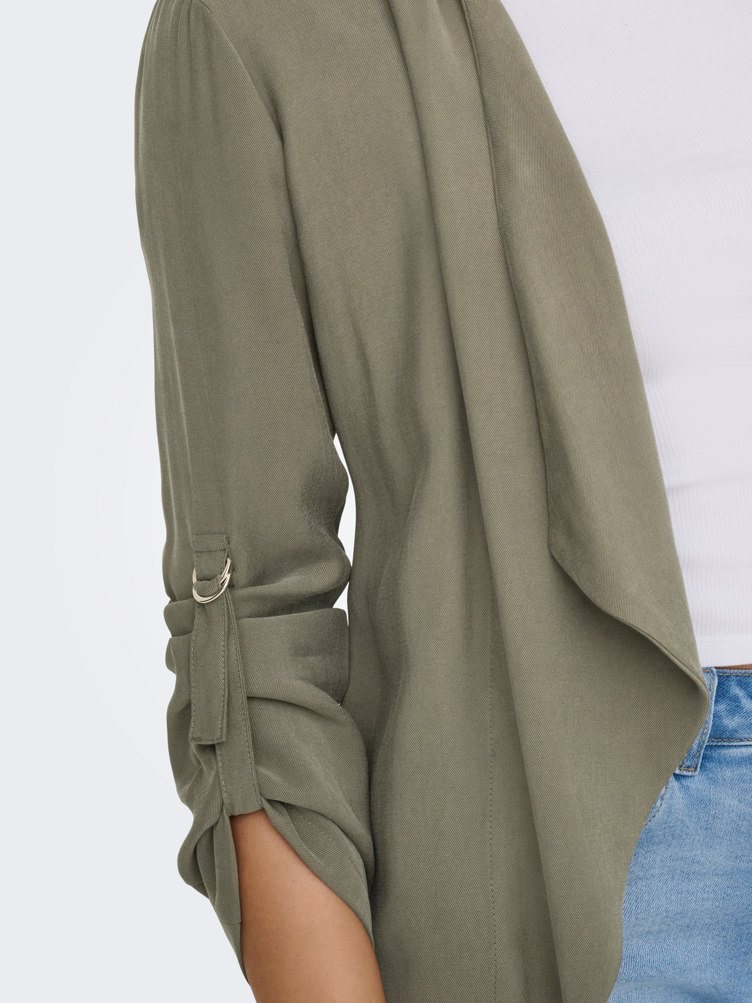 ONLY Veste chemisier »ONLLALIA 3/4 OPEN JACKET PNT« mélange de viscose