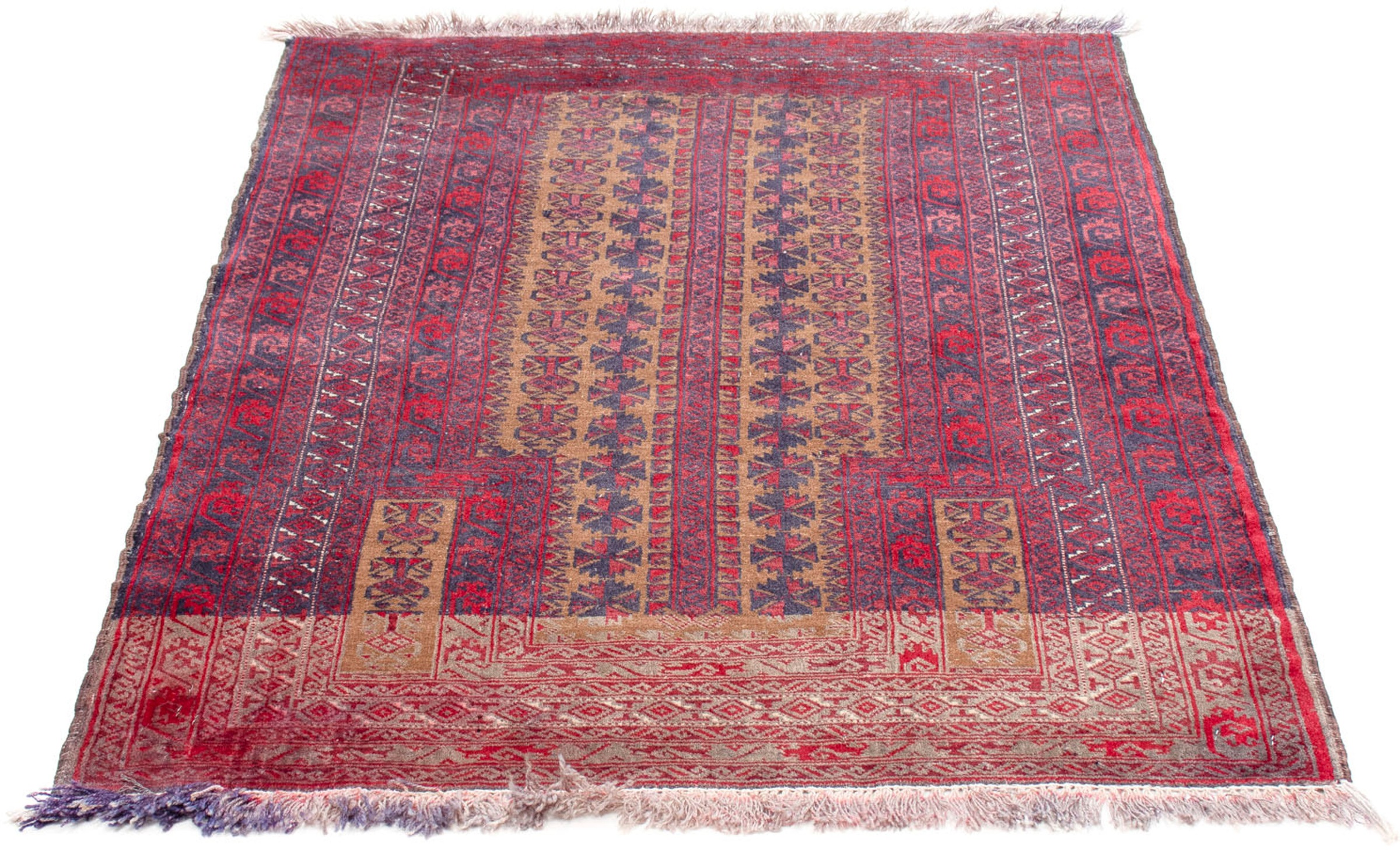 Image of morgenland Orientteppich »Belutsch - 125 x 92 cm - dunkelrot«, rechteckig, 8 mm Höhe, Wohnzimmer, Handgeknüpft, Einzelstück mit Zertifikat bei Ackermann Versand Schweiz