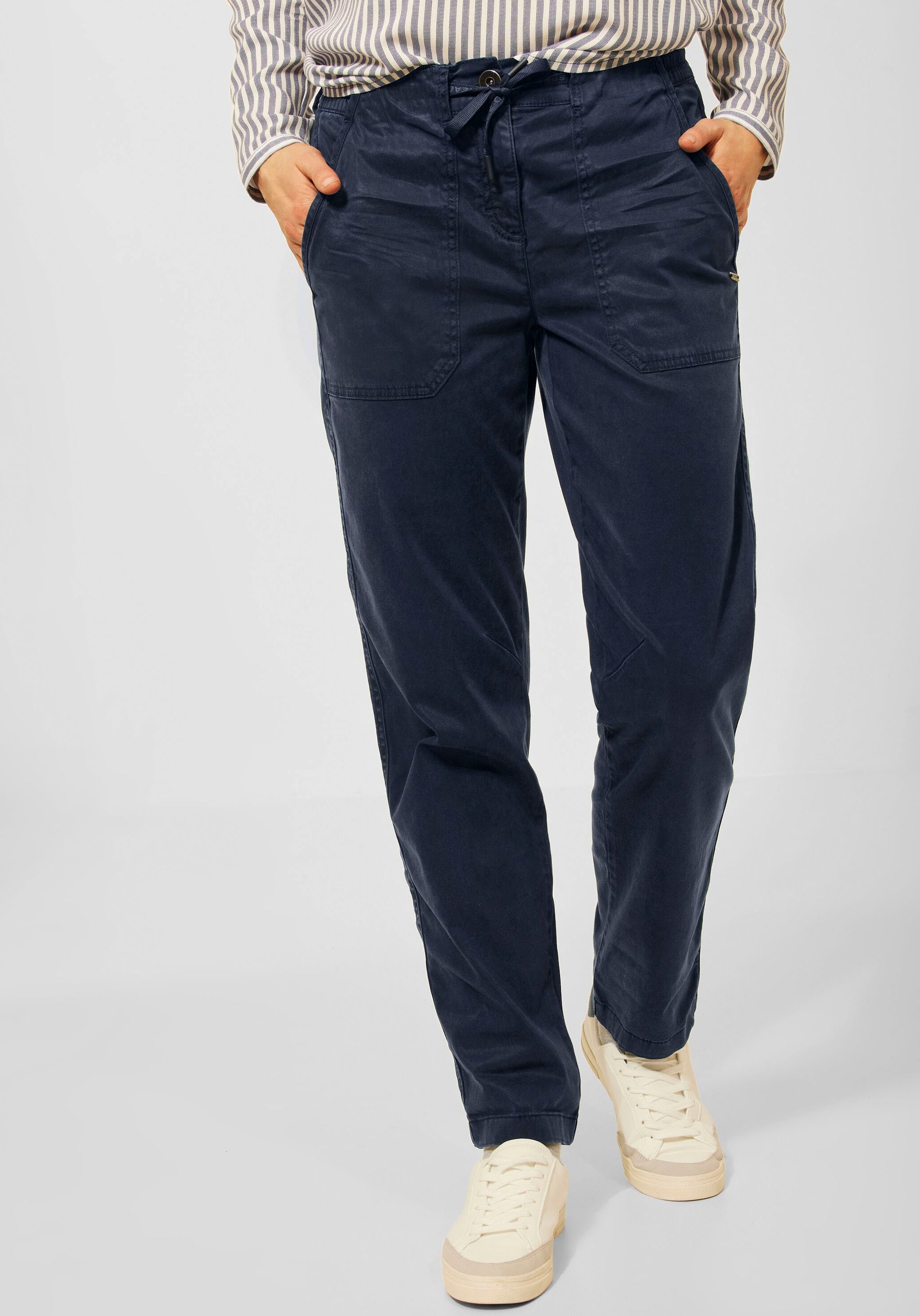 Image of Cecil Stoffhose »Style Chelsea«, mit Collegestreifen innen am Saumumschlag bei Ackermann Versand Schweiz