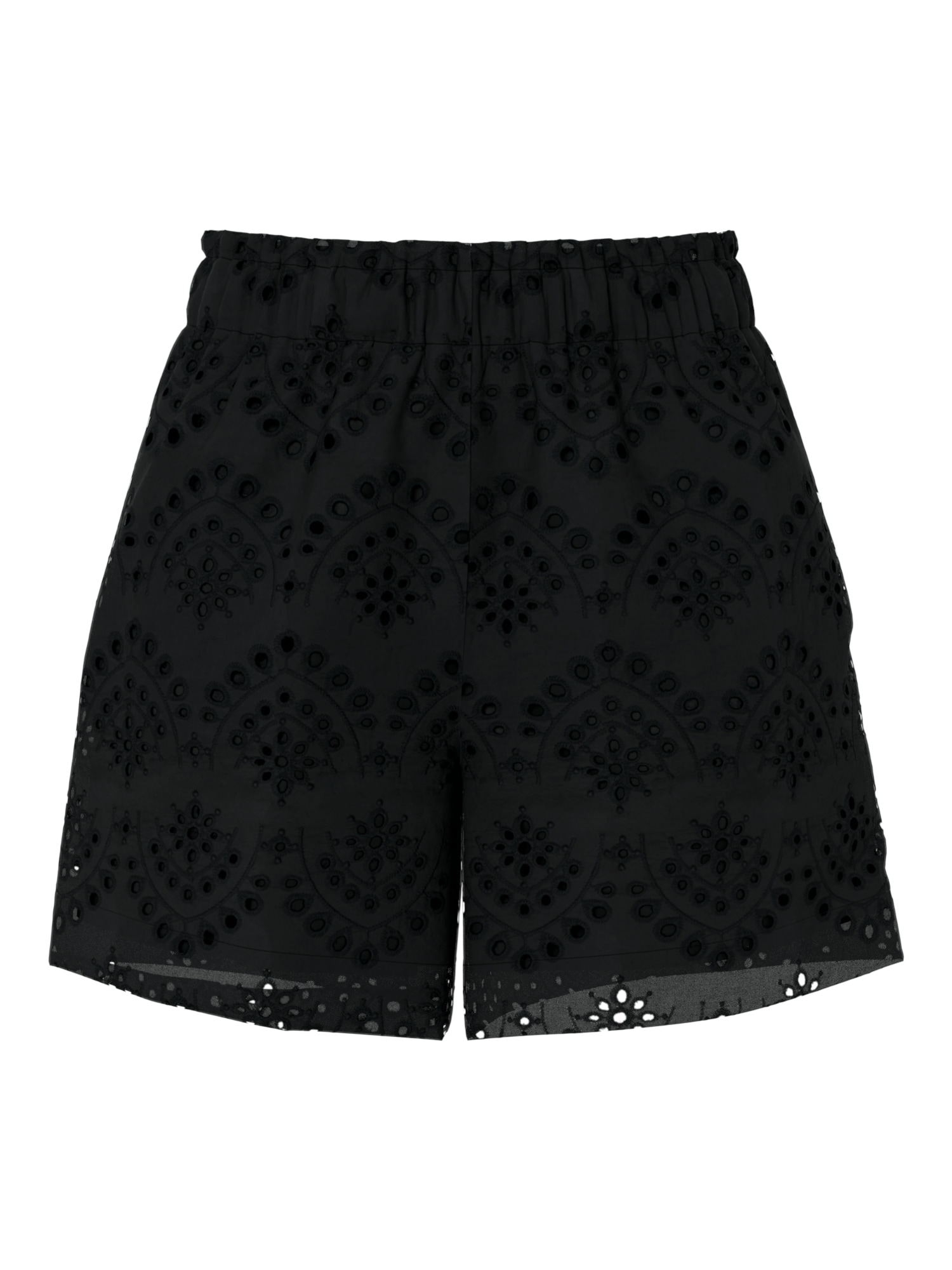 pieces Short »PCVILDE MW SHORTS WVN NOOS«  avec broderie ajourée