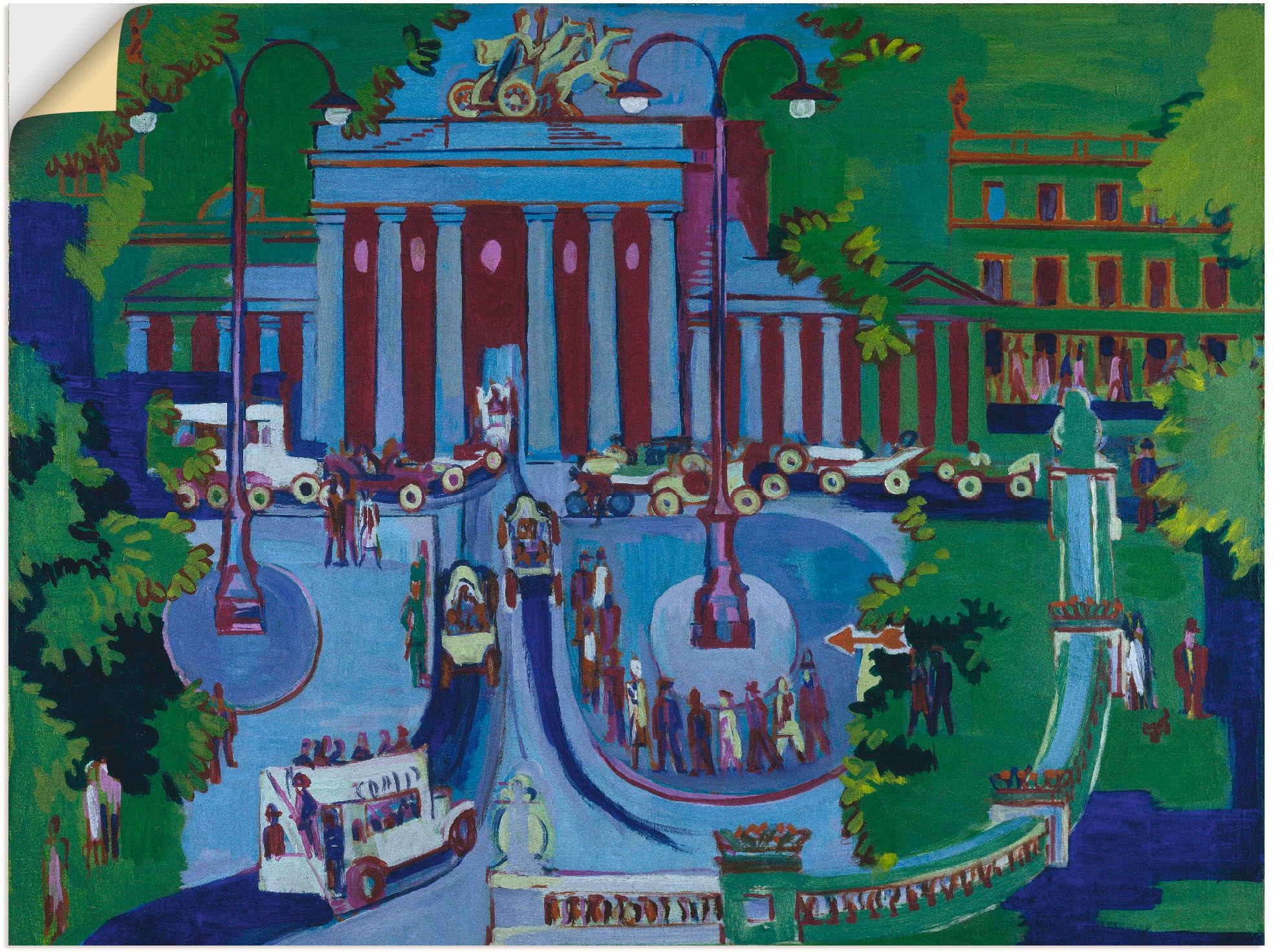 Image of Artland Wandbild »Brandenburger Tor.«, Deutschland, (1 St.), in vielen Grössen & Produktarten -Leinwandbild, Poster, Wandaufkleber / Wandtattoo auch für Badezimmer geeignet bei Ackermann Versand Schweiz