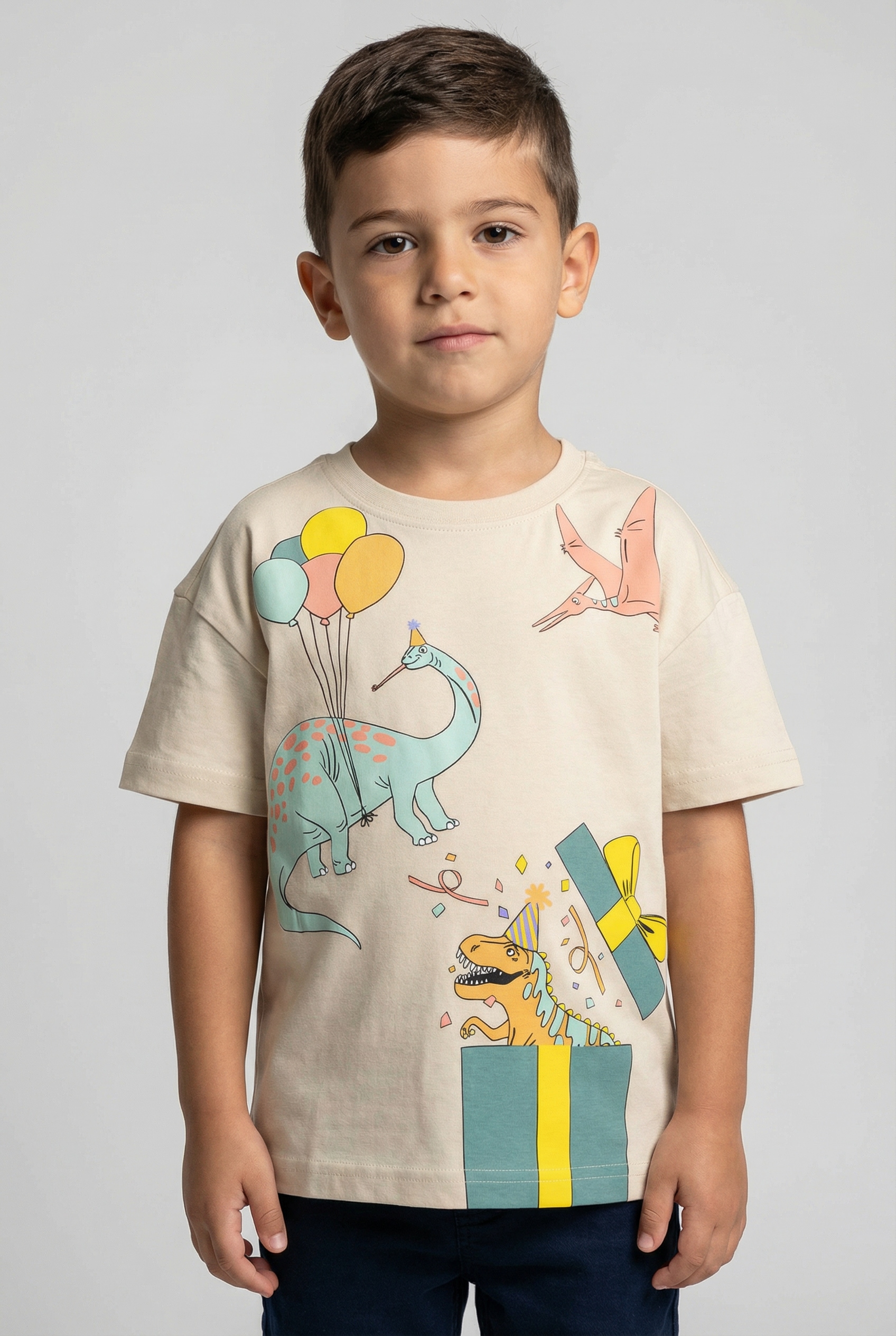 Image of Blue Seven T-Shirt Basic-Stil, bequeme Passform, bedruckte und unifarbene Optik
