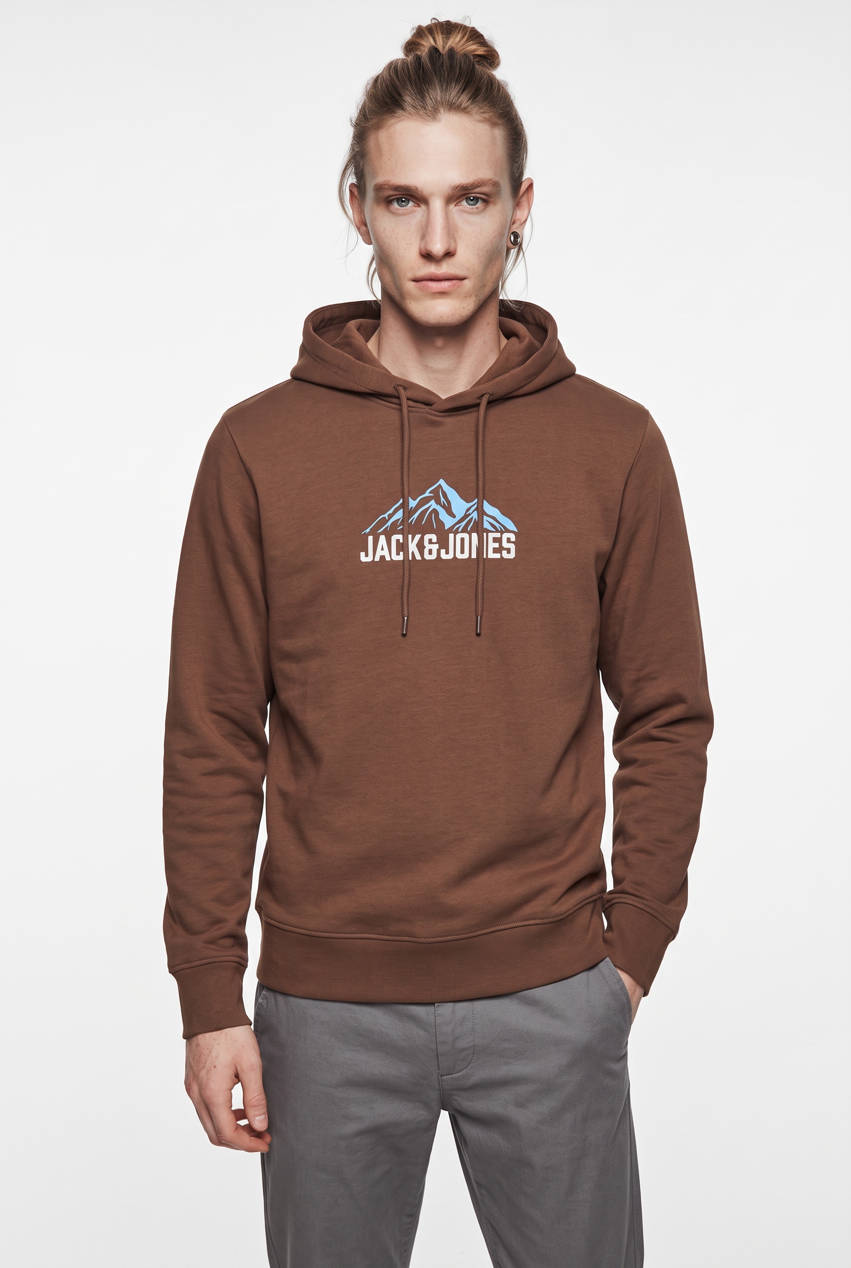 Image of Jack & Jones Kapuzensweatshirt "JJROCHE SWEAT HOOD", Baumwollmischung, regular fit