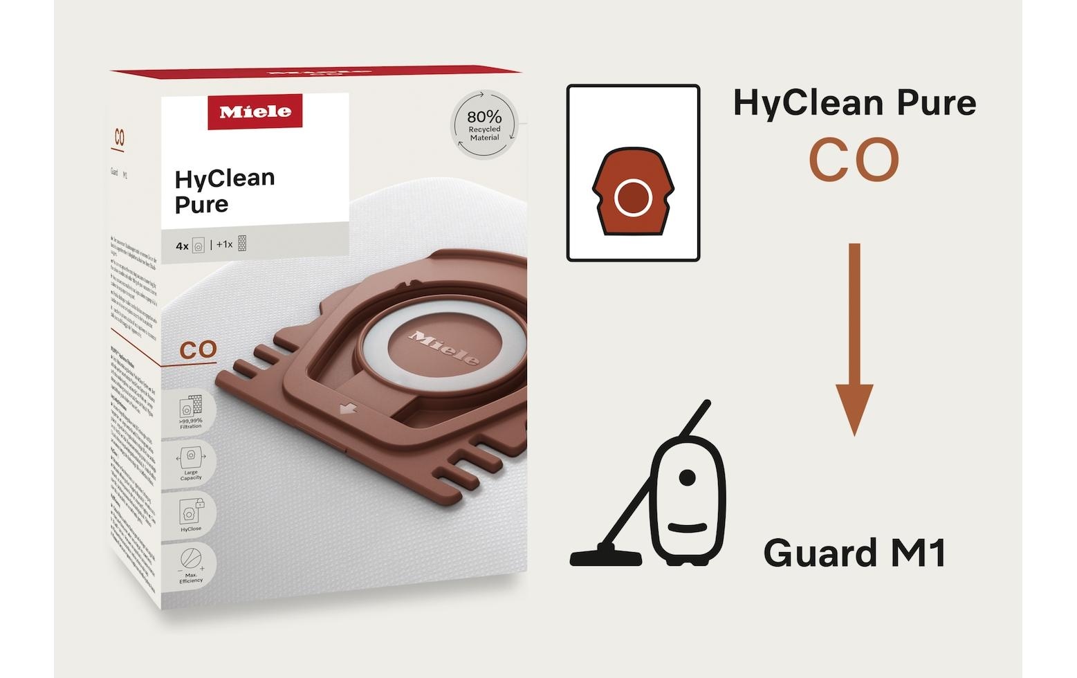 Miele Staubsaugerbeutel »HyClean Pure CO 4 Stück«