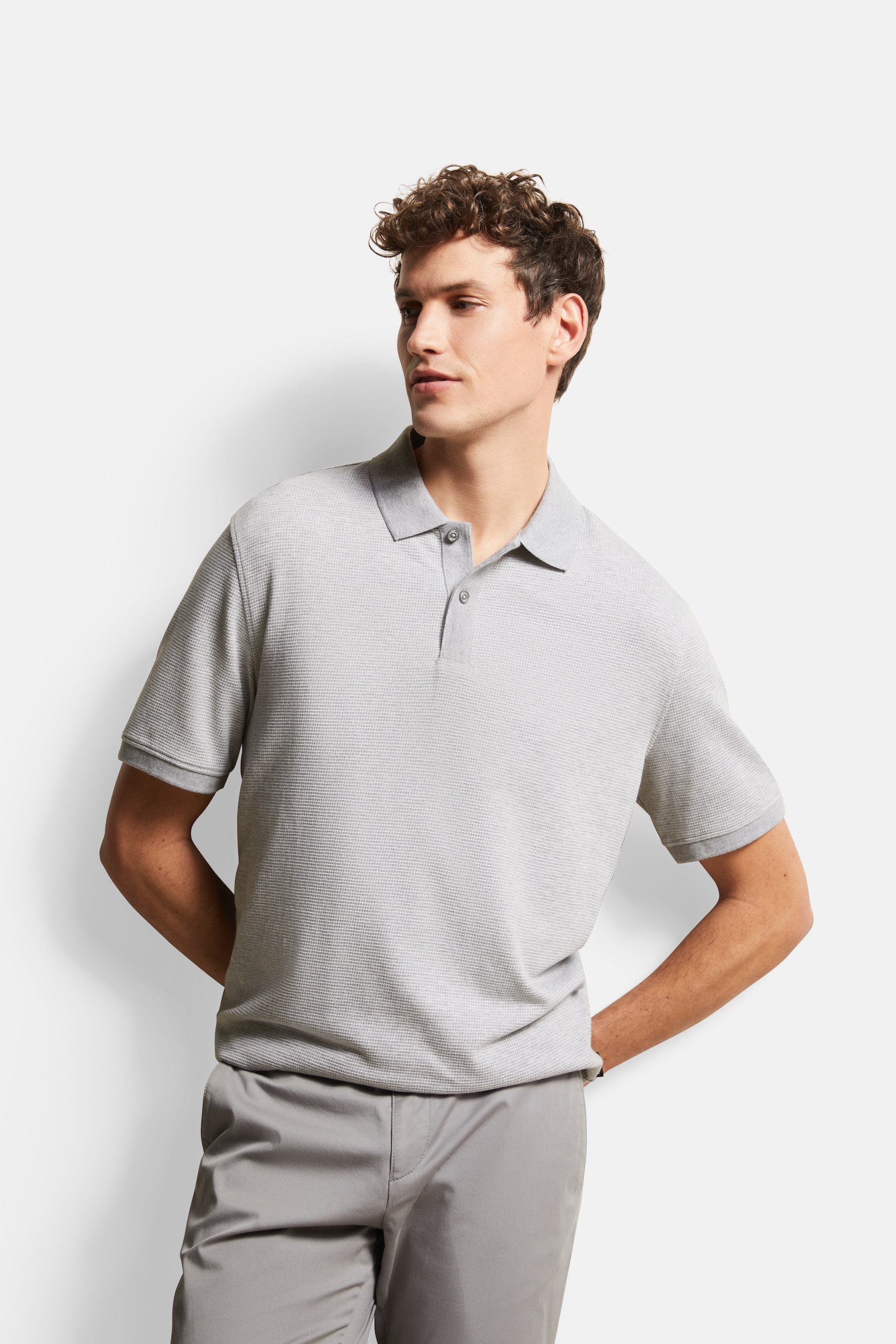 Image of bugatti Poloshirt in 2-tone-Optik