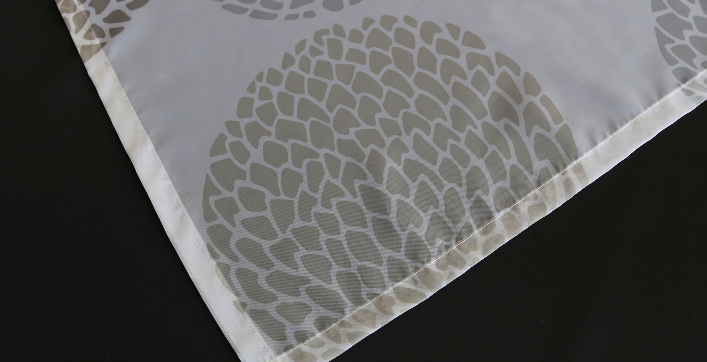my home Gardine »BELEM«, (1 St.), 1 Schal, Polyester, Kreise