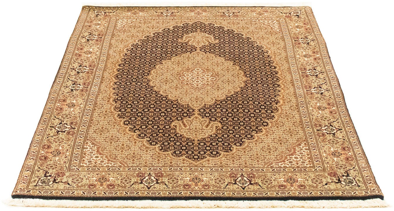 Image of morgenland Orientteppich »Perser - Täbriz - Royal - 146 x 101 cm - dunkelblau«, rechteckig, 7 mm Höhe, Wohnzimmer, Handgeknüpft, Einzelstück mit Zertifikat bei Ackermann Versand Schweiz