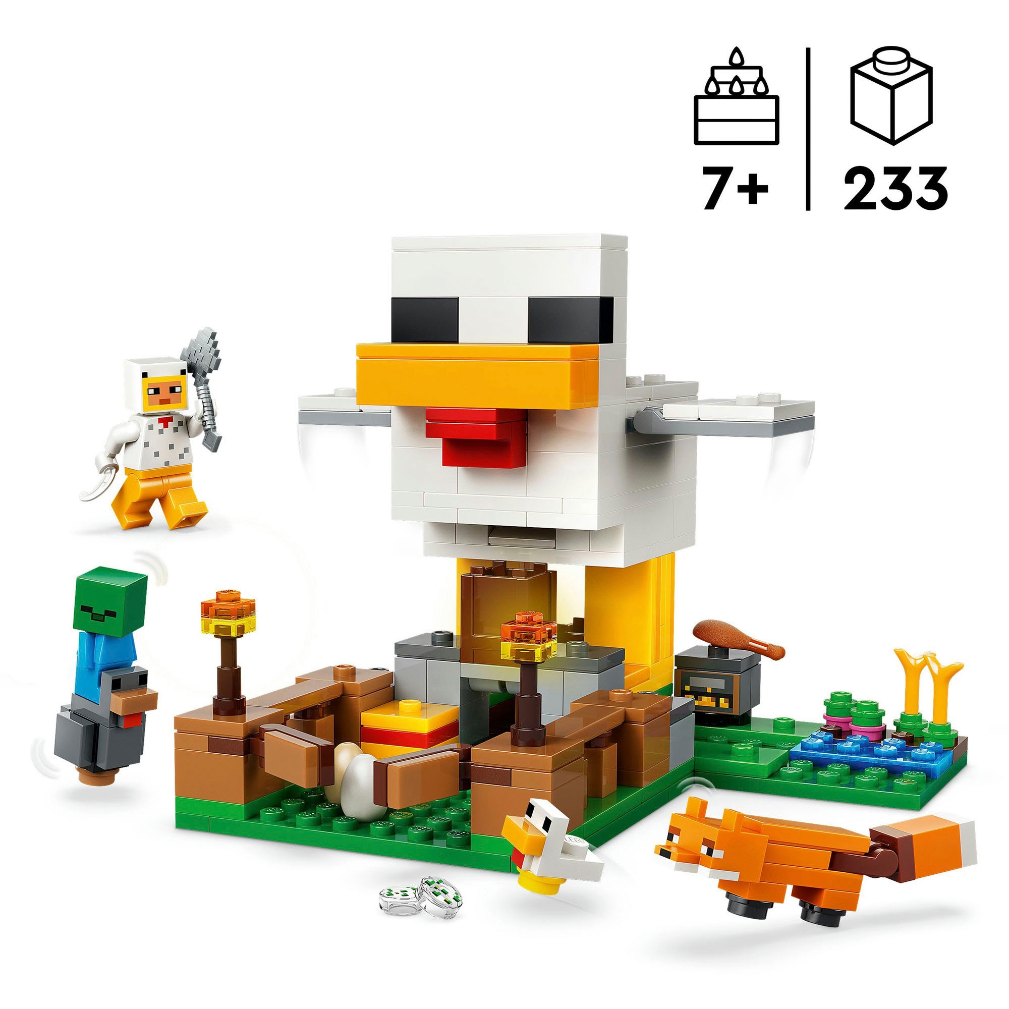 LEGO® Pions de construction »Hühnerfarm (21585), LEGO Minecraft« Made in Europe
