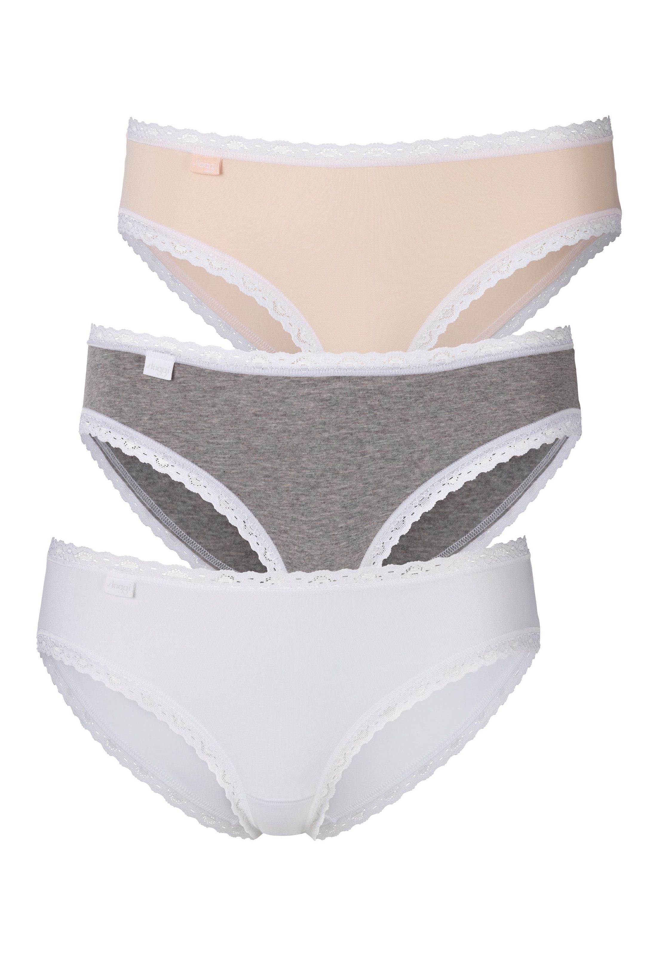 Image of Sloggi Panty, (Packung, 3 St., 3er-Pack), mit zarter Spitzeneinfassung bei Ackermann Versand Schweiz