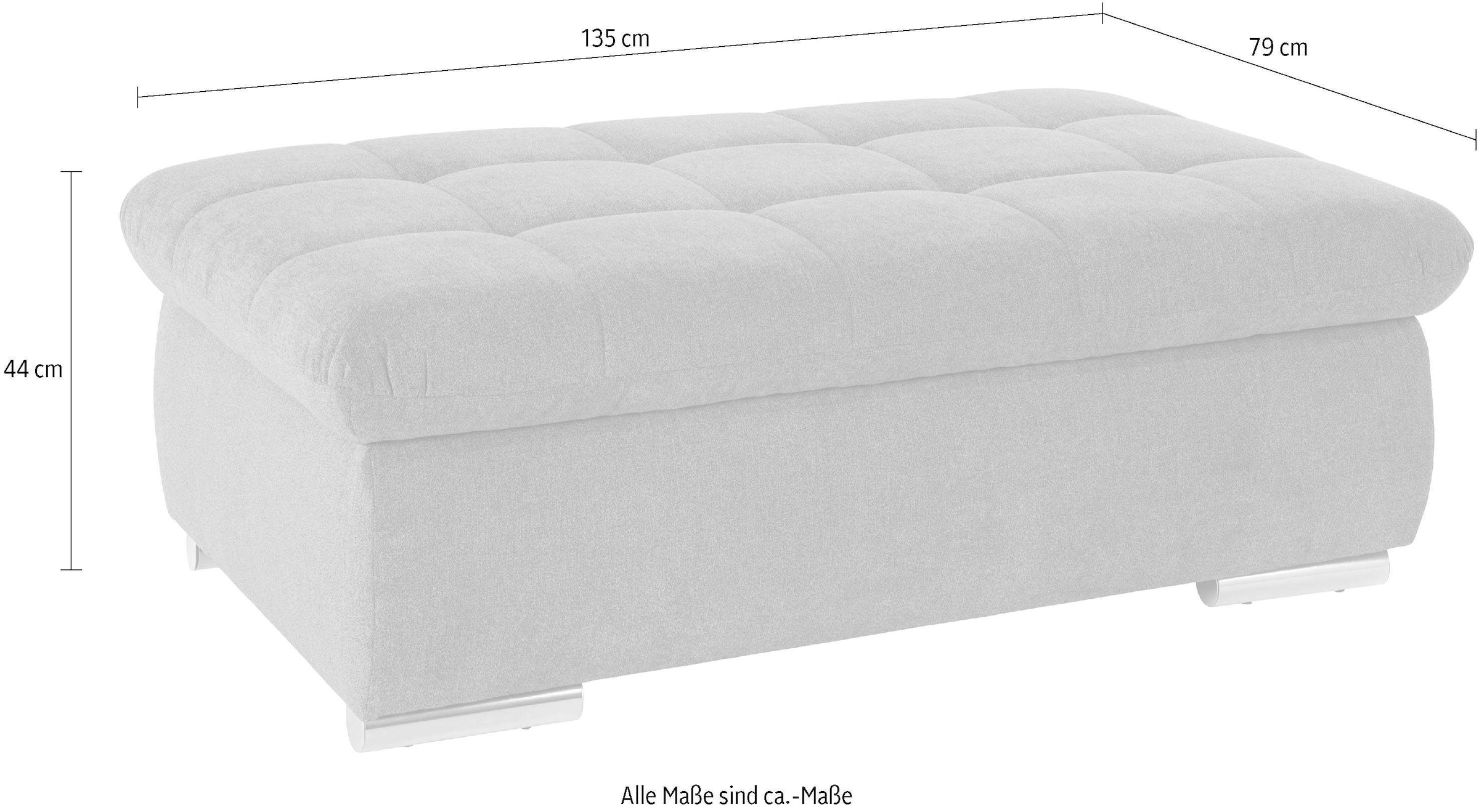 DOMO collection Hocker »Mona« mit Stauraumfach