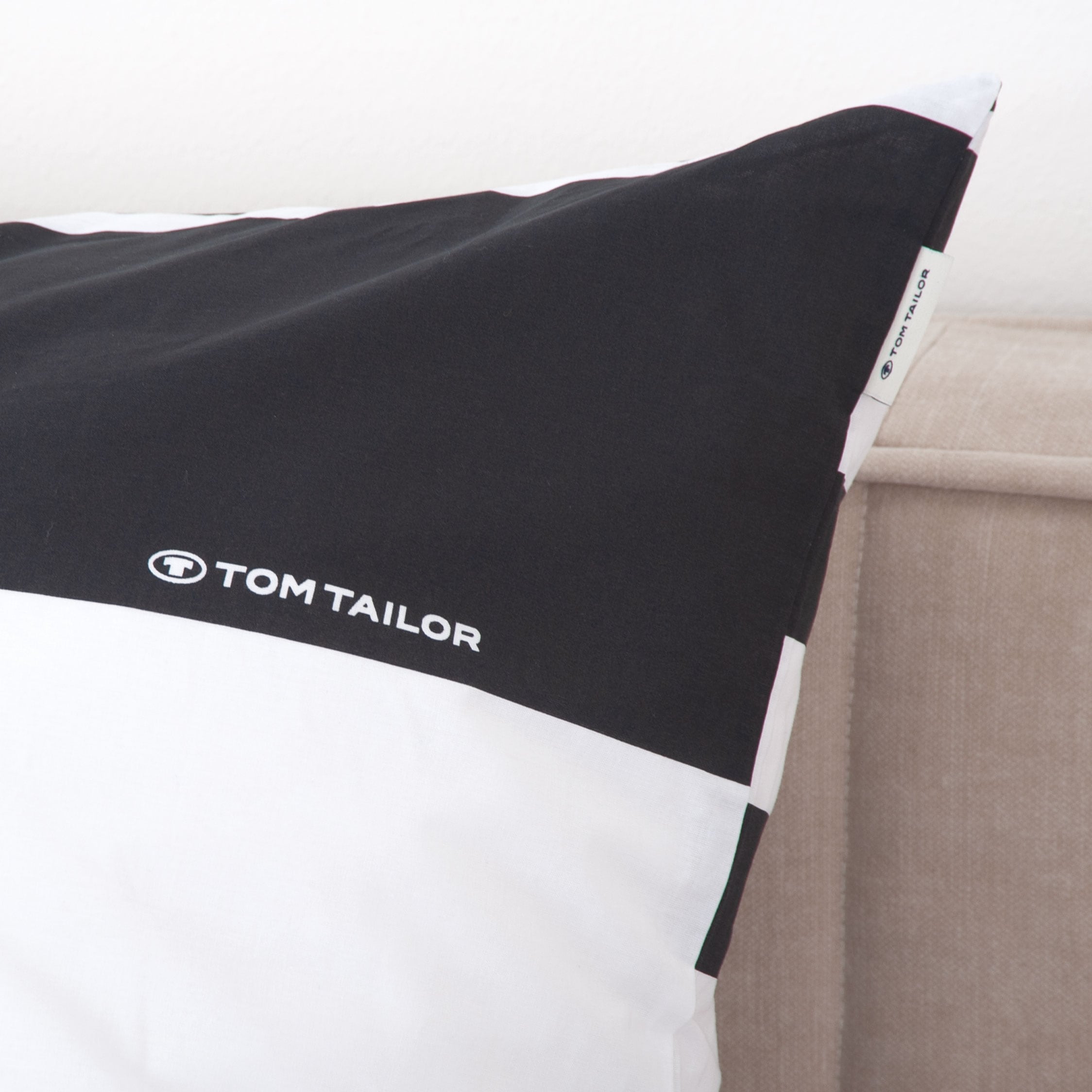 TOM TAILOR HOME Linge de lit réversible »SIENA in Gr. 135x200cm, 155x220cm oder 200x220cm« 2 cuis linge de lit rayé en coton, linge de lit réversible