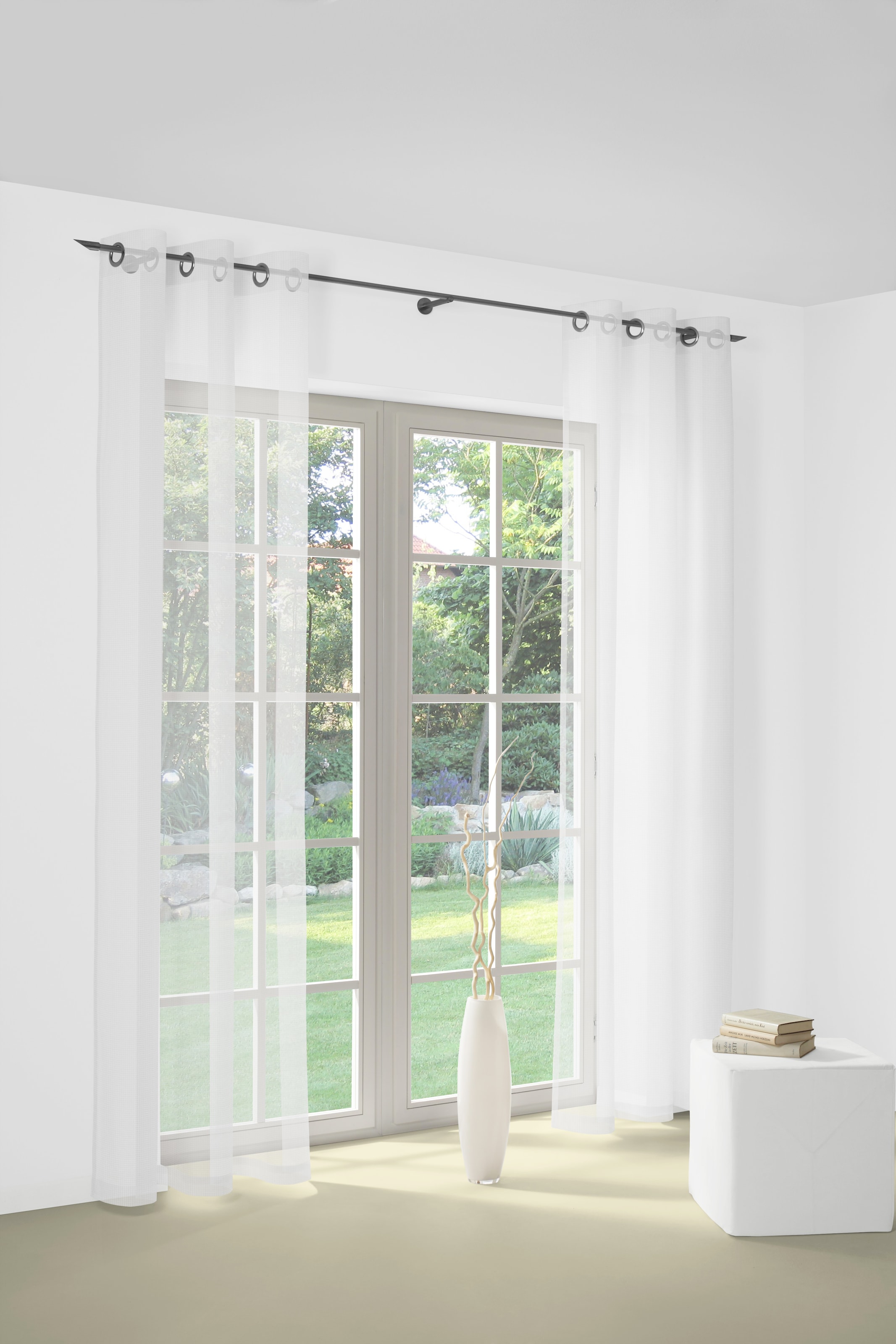 Image of Wirth Vorhang "Bettina" Ösen 1 Stk. tlg. Store