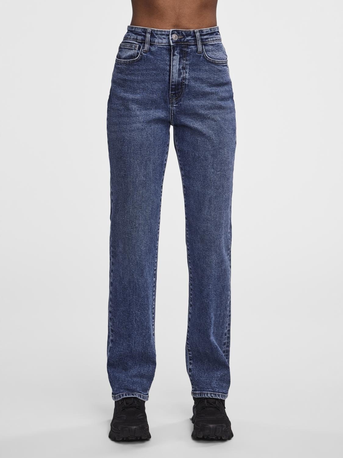 Straight-Jeans »PCKELLY HW STRAIGHT JEANS MB402 NOOS BC«