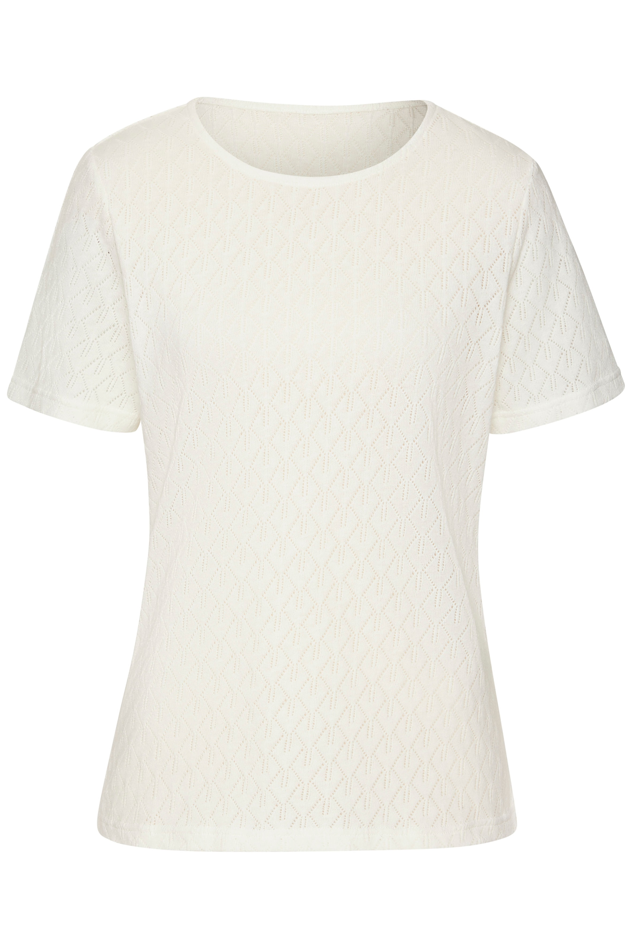 Vivance Kurzarmshirt »mit modischem Ajour-Muster«, (2er-Pack), aus weicher Baumwoll-Qualität