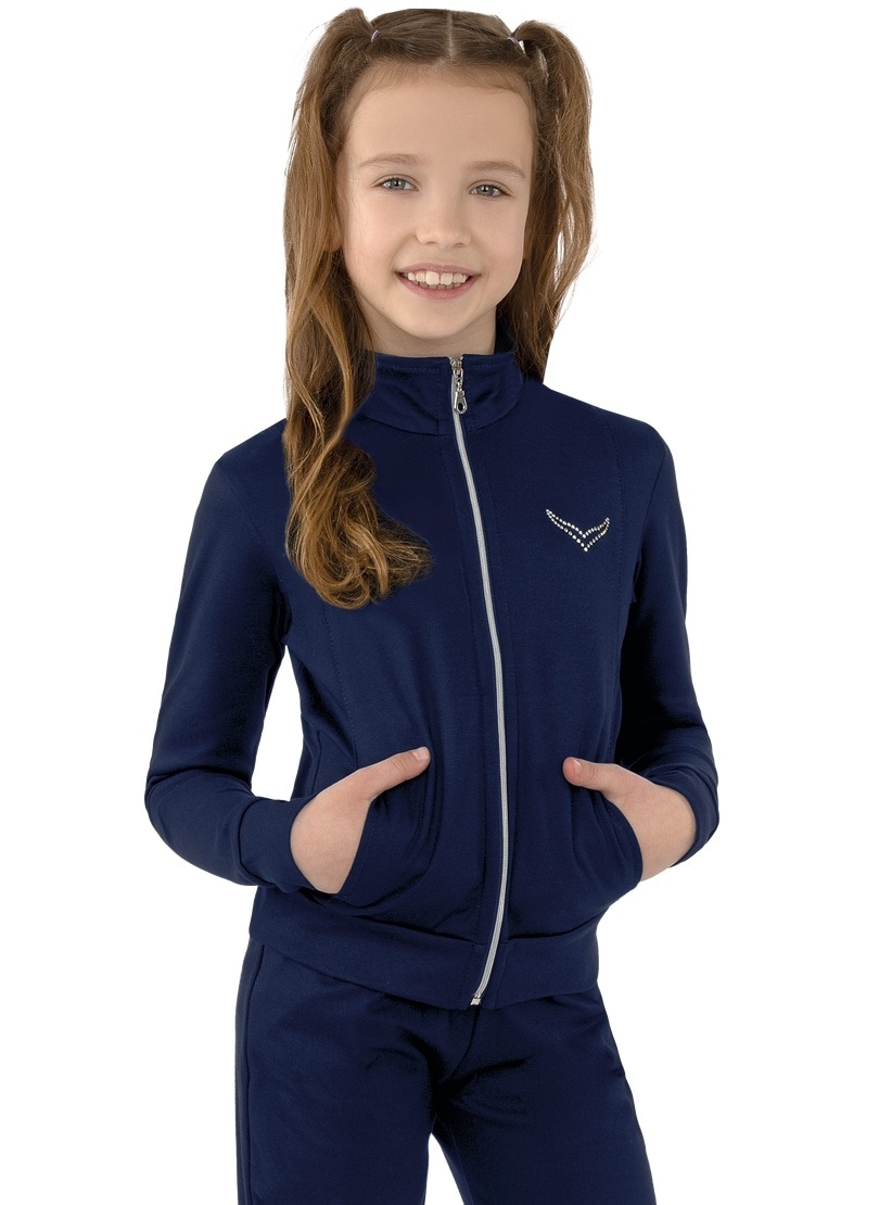 Image of Trigema Sweatjacke "TRIGEMA Jacke veredelt mit Kristallsteinen" 1 Stk.