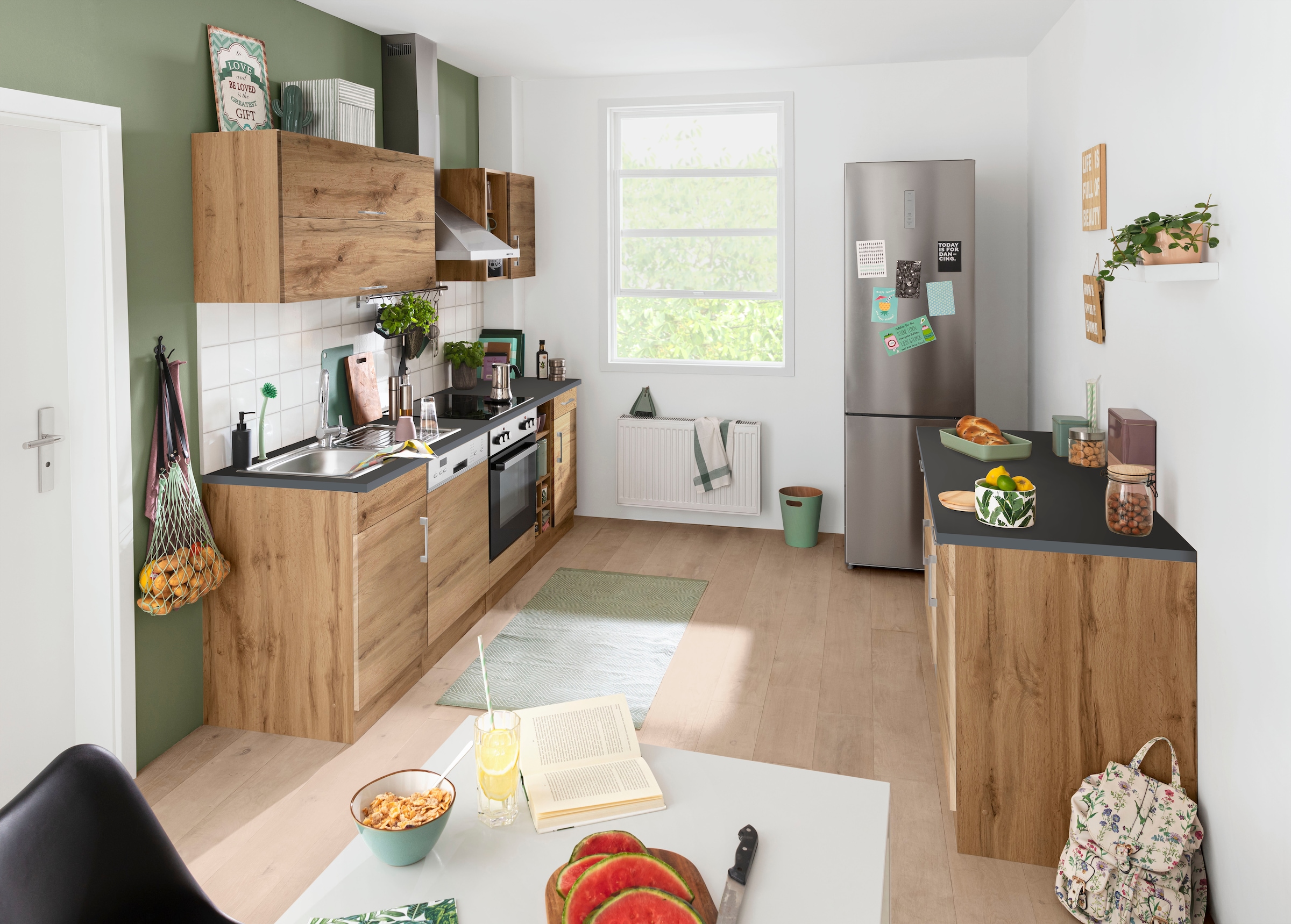 KOCHSTATION Kitchenette »KS-Colmar« sans appareils électriques, largeur 240 cm