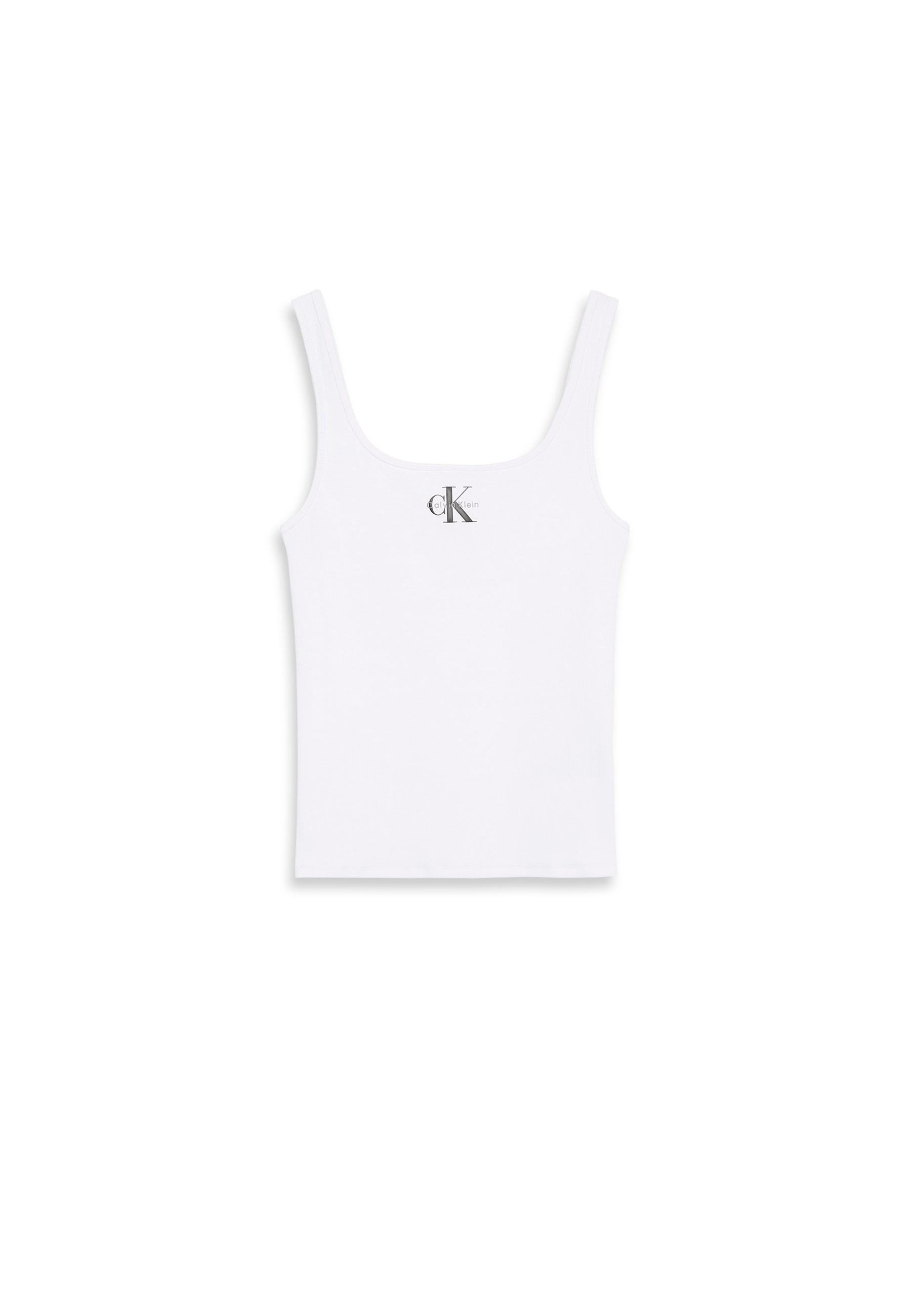 Calvin Klein Jeans Débardeur »MONOGRAM SCOOP NK RIB TANK TOP« avec col rond, coupe regular fit
