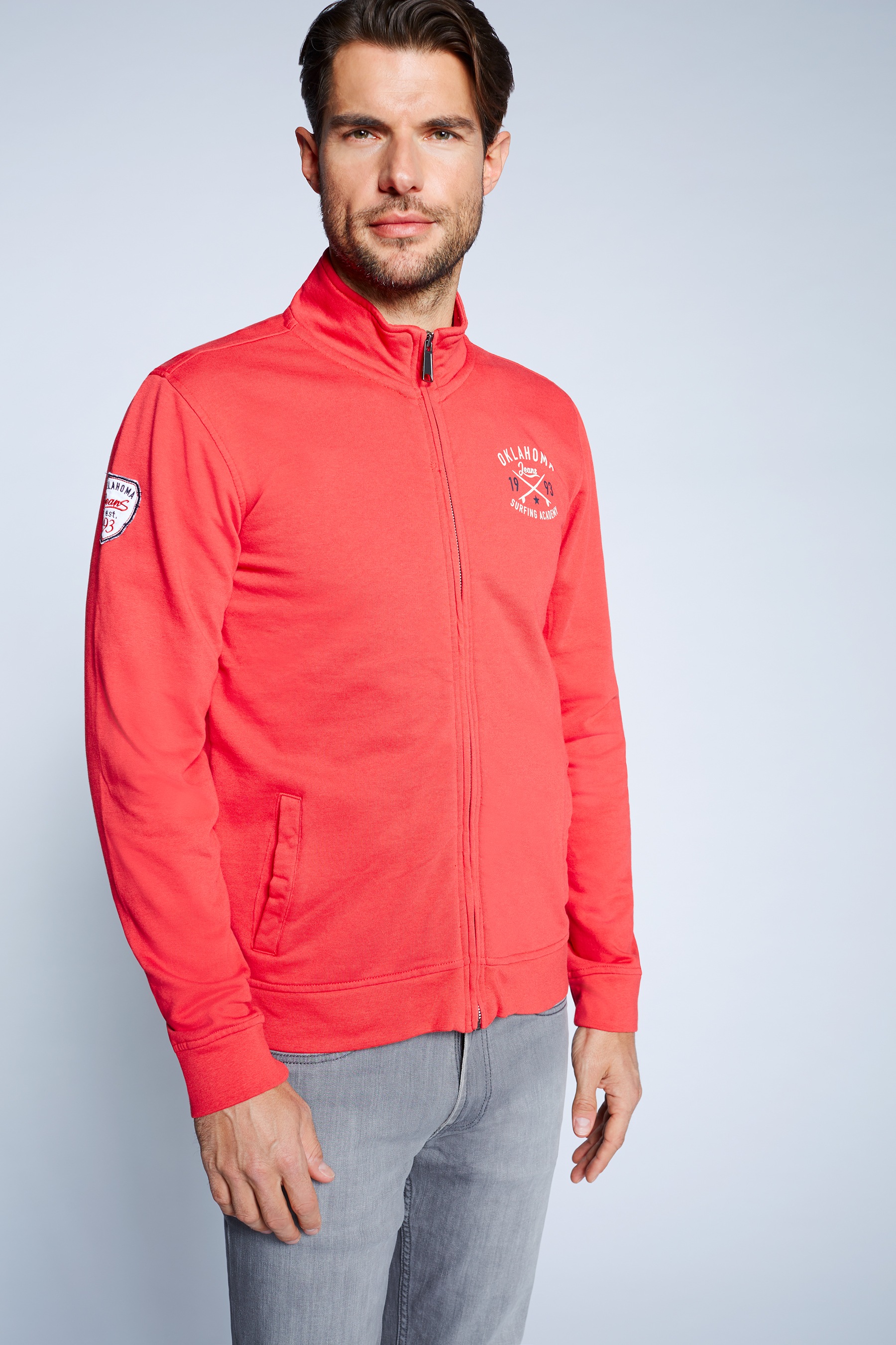 Herren Sweatjacke »mit Eingrifftaschen«