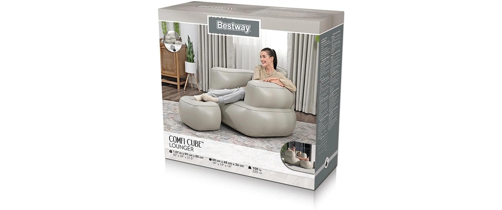 Bestway Luftsessel »Lounger assortiert, 107 x 99 cm«