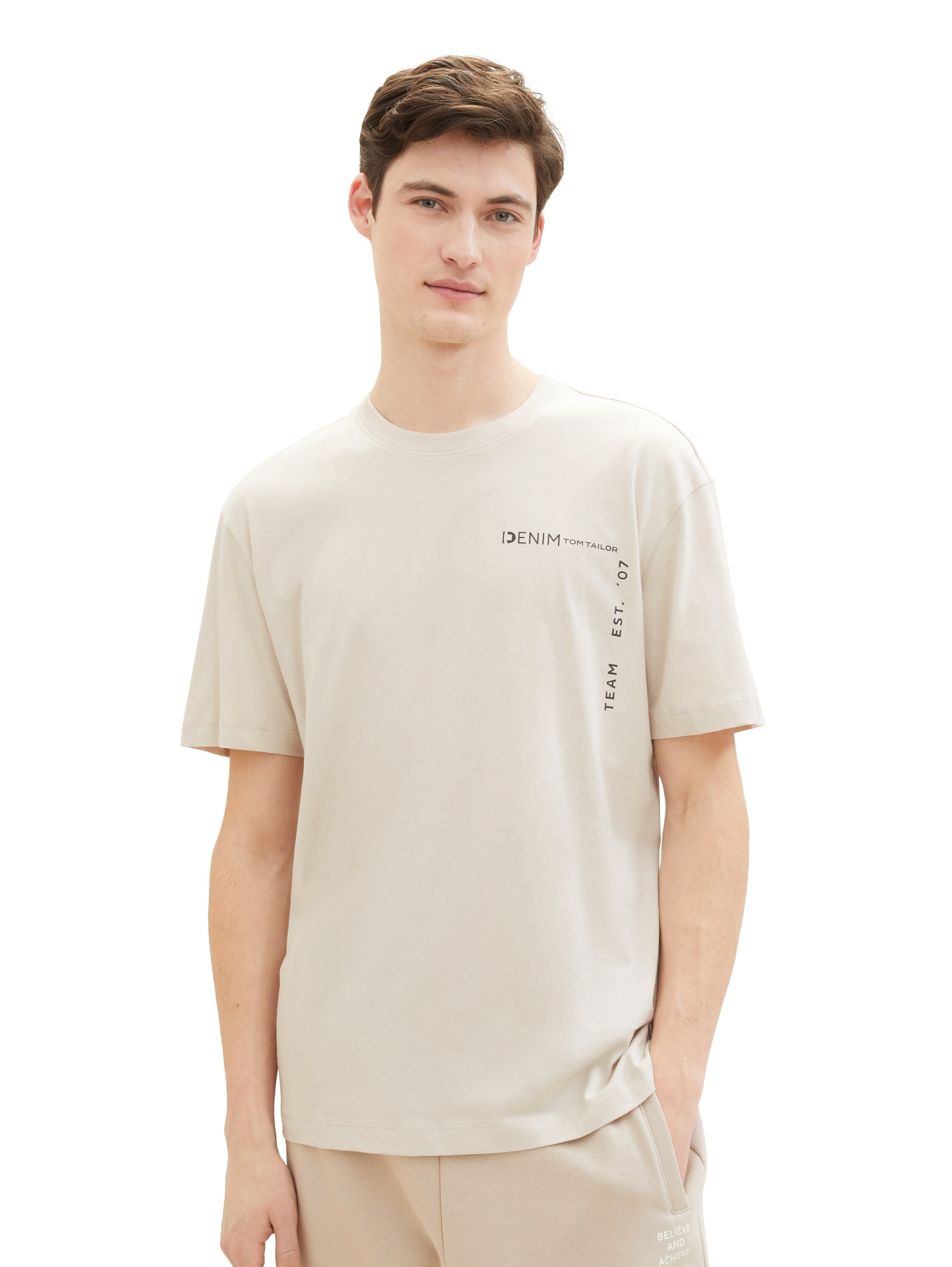 TOM TAILOR Denim T-Shirt, mit grossen Print auf dem Rücken
