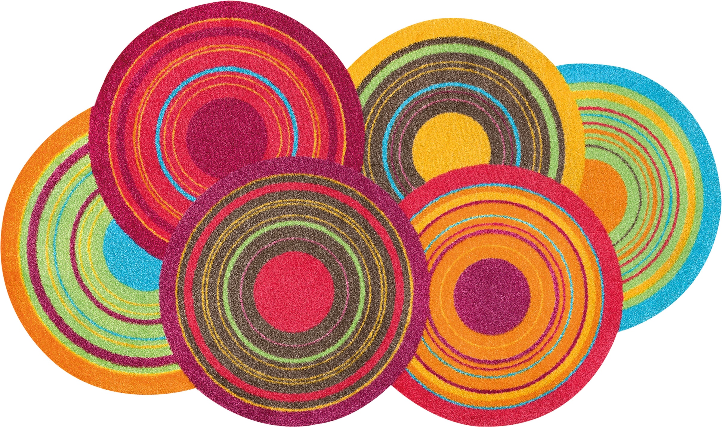 wash+dry by Kleen-Tex Tapis »Cosmic Colours« En forme d'escalier 9 mm Höhe rutschhemmend, waschbar, Wohnzimmer