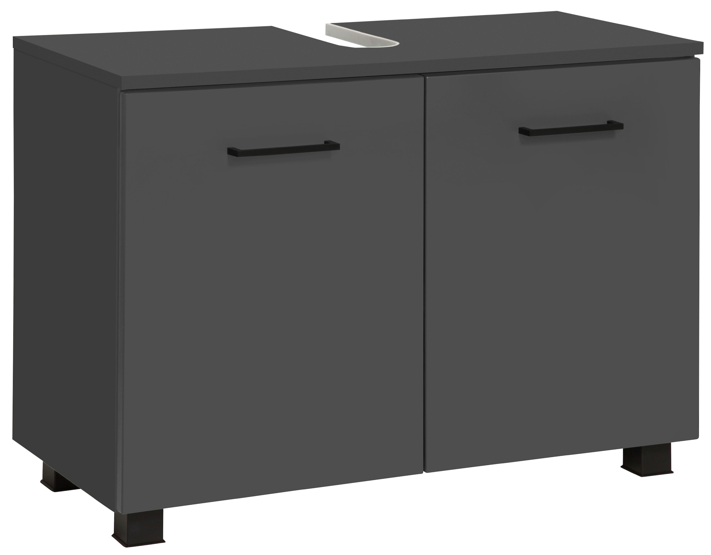 Image of welltime Waschbeckenunterschrank "Trento, verschiedene Ausführungen und Farben" Badmöbel Unterschrank Breite 80 cm, mit viel Stauraum, Badschrank WBU