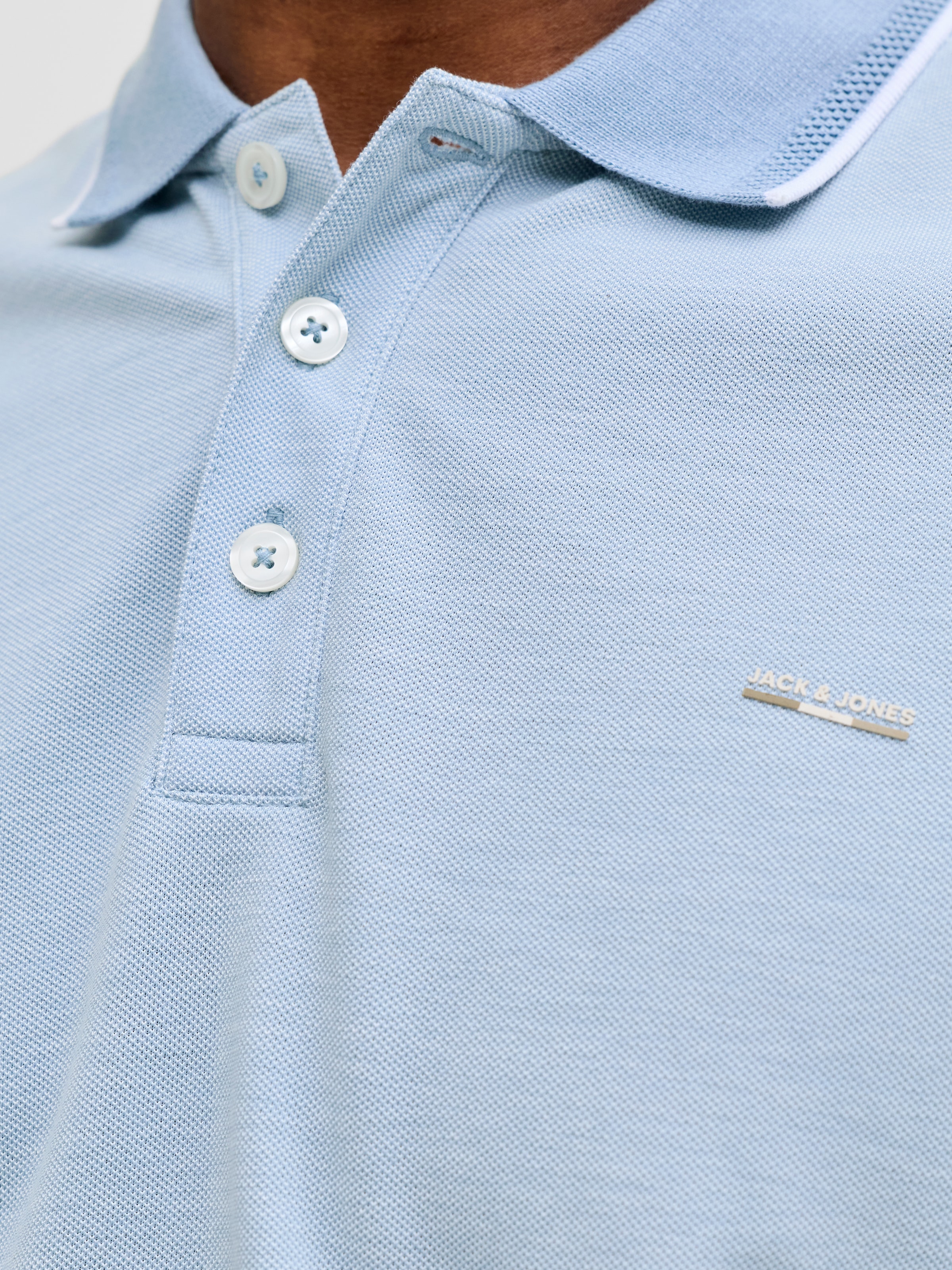 Jack & Jones Polo »JPRBLUALVES SS POLO SN« mit Logo Stickerei