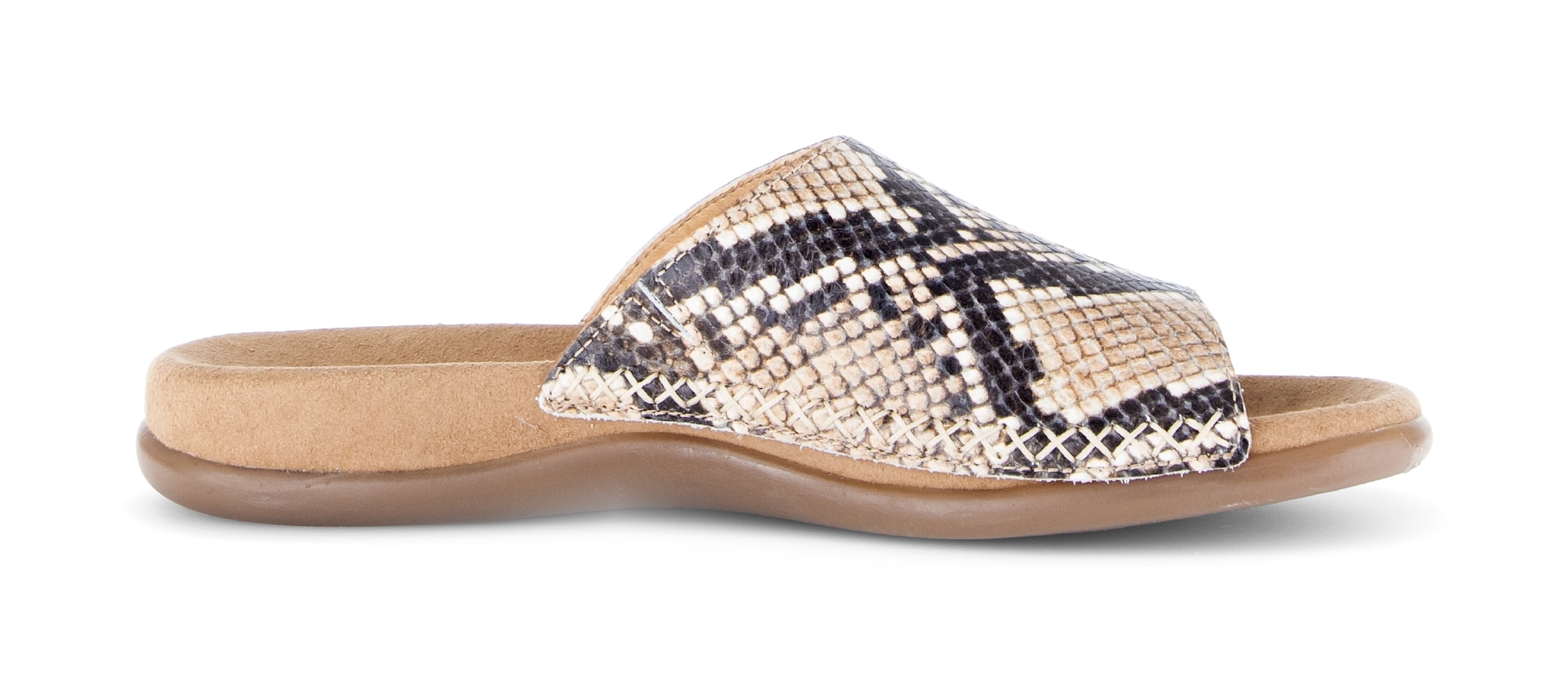 Gabor Pantolette  Sommerschuh, Schlupfschuh, Bequemschuh in Schlangenoptik