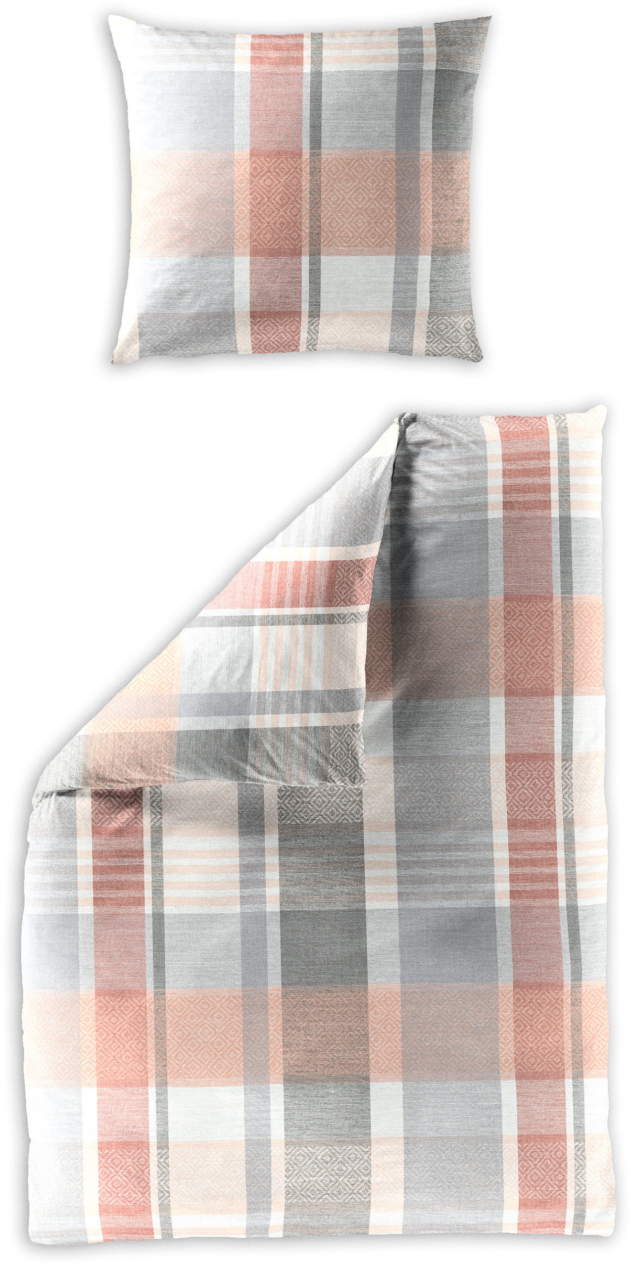Image of BIERBAUM Bettwäsche "Bettwäsche 4096" 2 Mako-Satin, 100 % Baumwolle, pflegeleicht, seidig glänzend