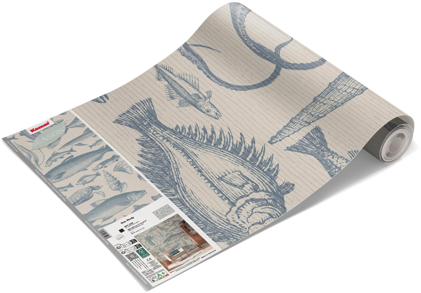 Komar Fototapete »Vlies Fototapete - Sea Study - Grösse 350 x 250 cm« Motiv | bedruckt glatt
