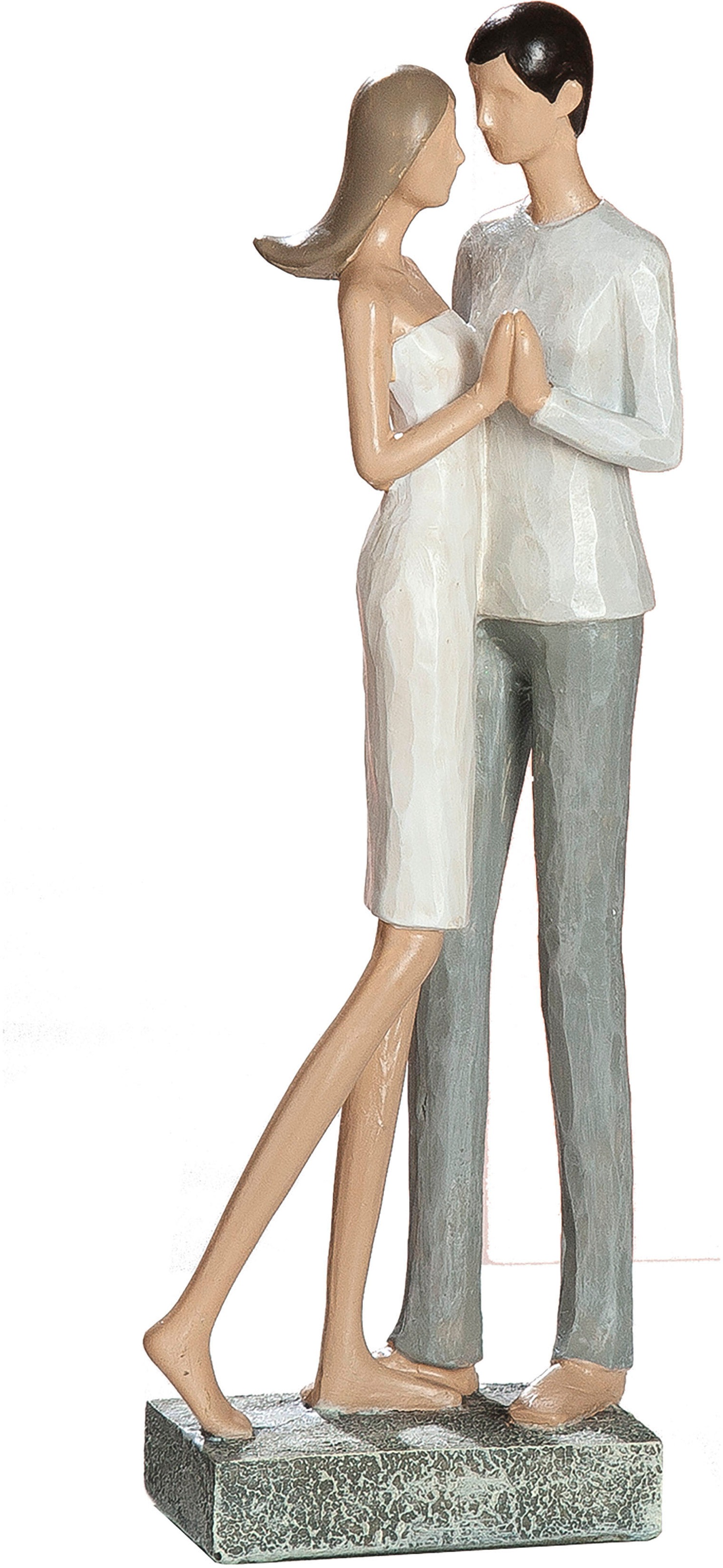 Image of GILDE Dekofigur »Skulptur Liebespaar Blickkontakt«, (1 St.), Dekoobjekt, Höhe 26 cm, handbemalt, romantisch, Wohnzimmer bei Ackermann Versand Schweiz