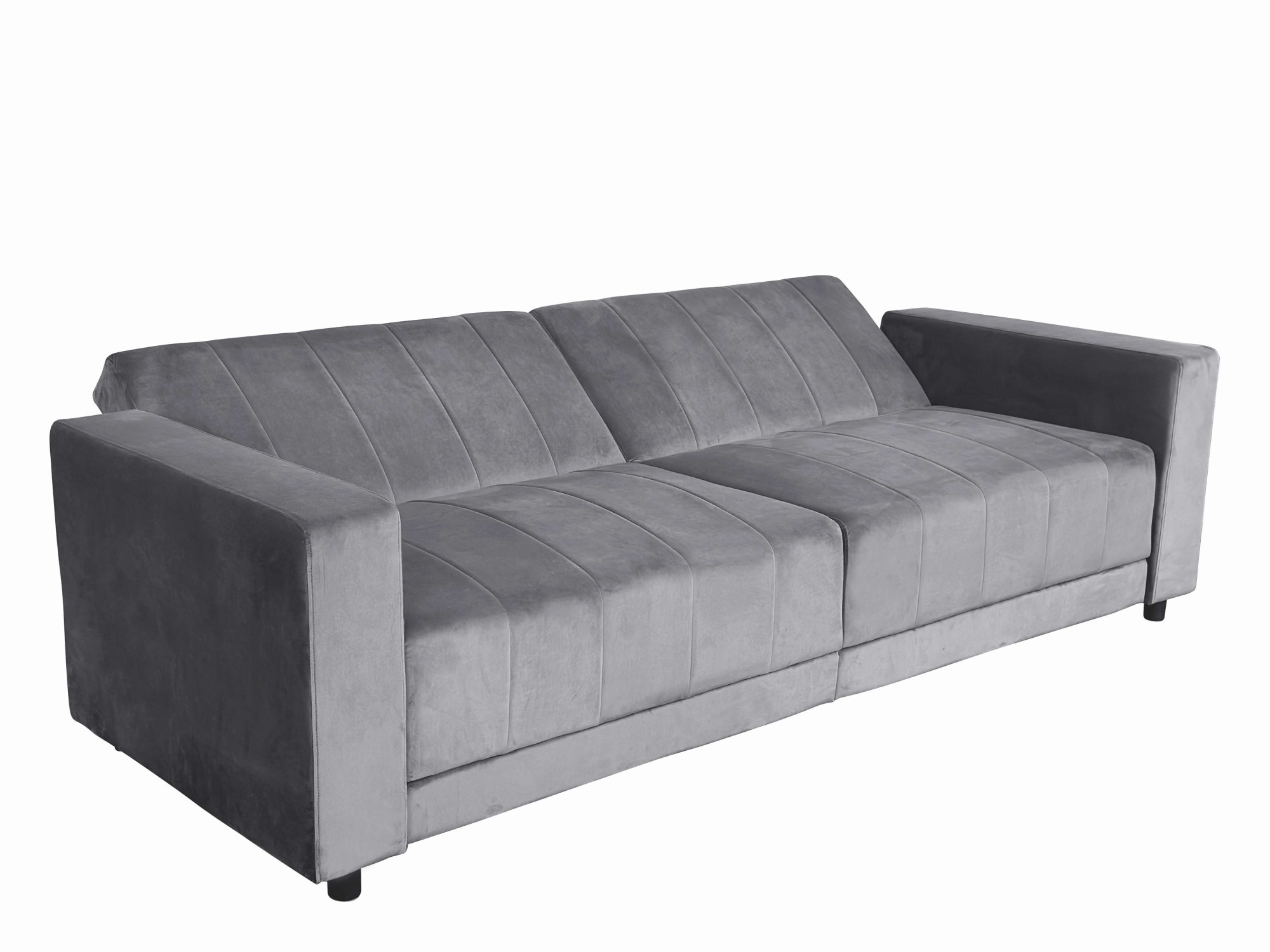 Dorel Home 3-Sitzer »Allie II Schlafsofa 225 cm«, Bett-Funktion (108/190cm), Rückenlehne 2-teilig, mit Steppung