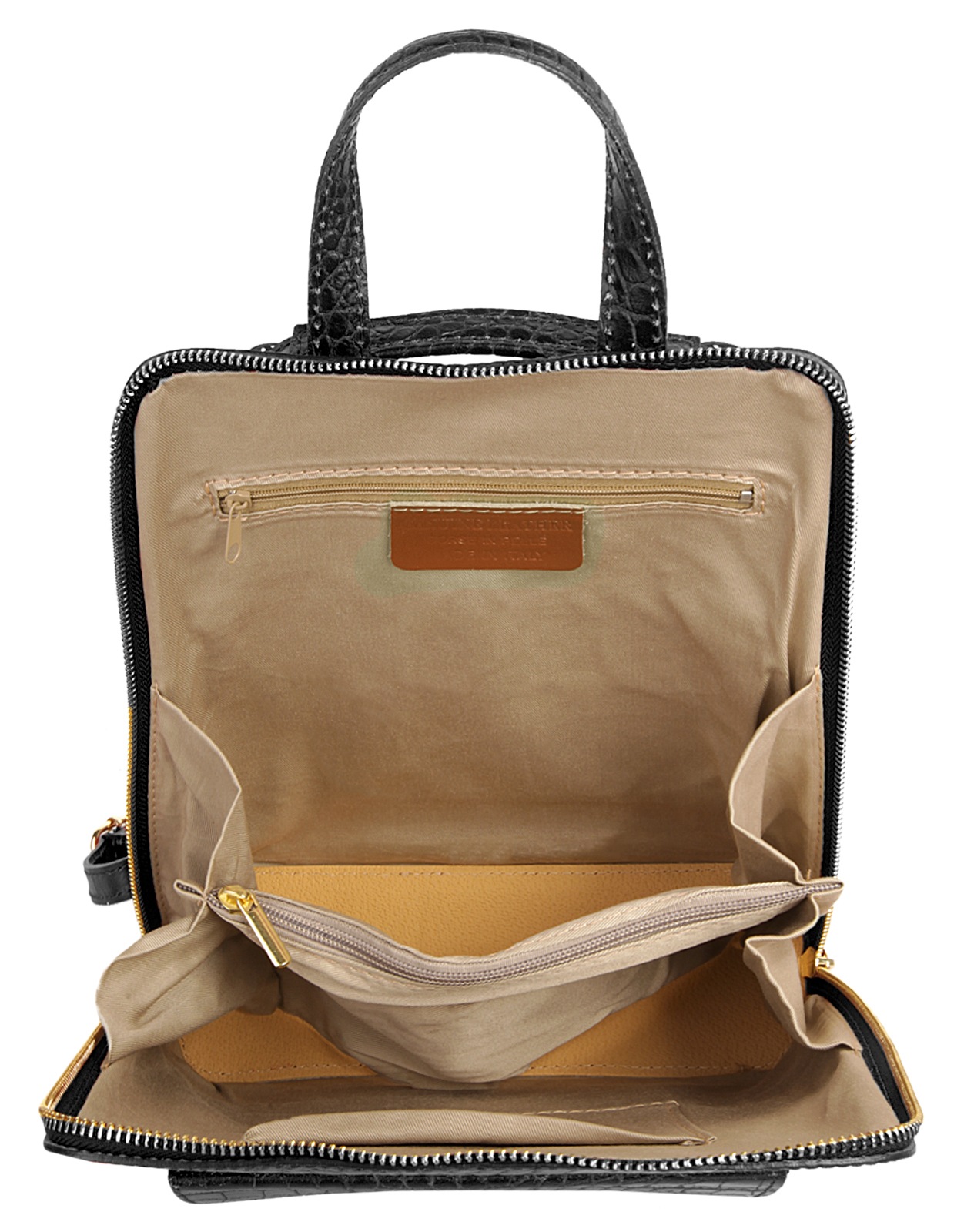 Cluty Cityrucksack, echt Leder, Made in Italy