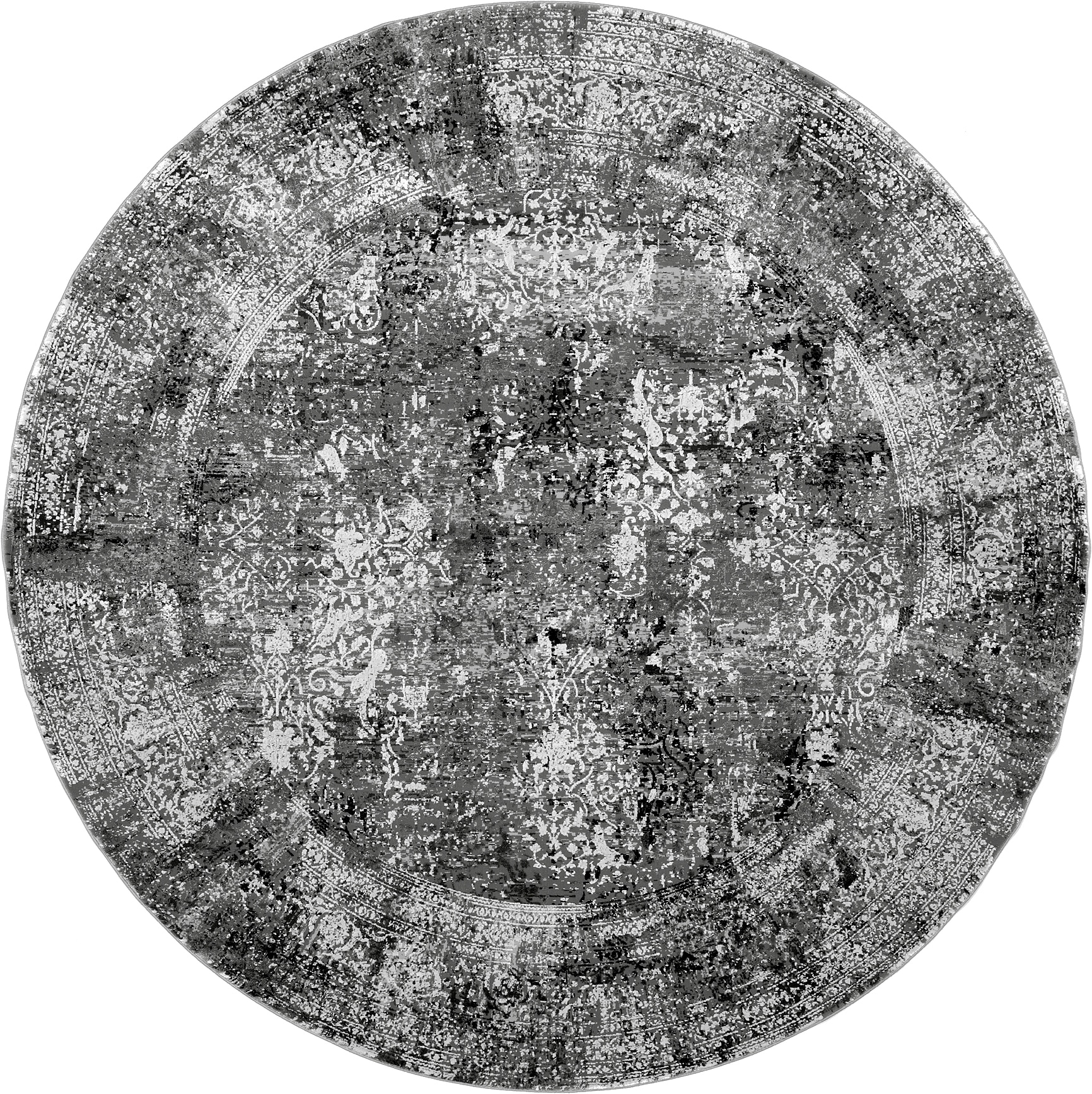 OCI DIE TEPPICHMARKE Tapis »BESTELLER CAVA« Rond 8 mm Höhe viscose brillante, avec franges, structure haute basse, vintage, salon