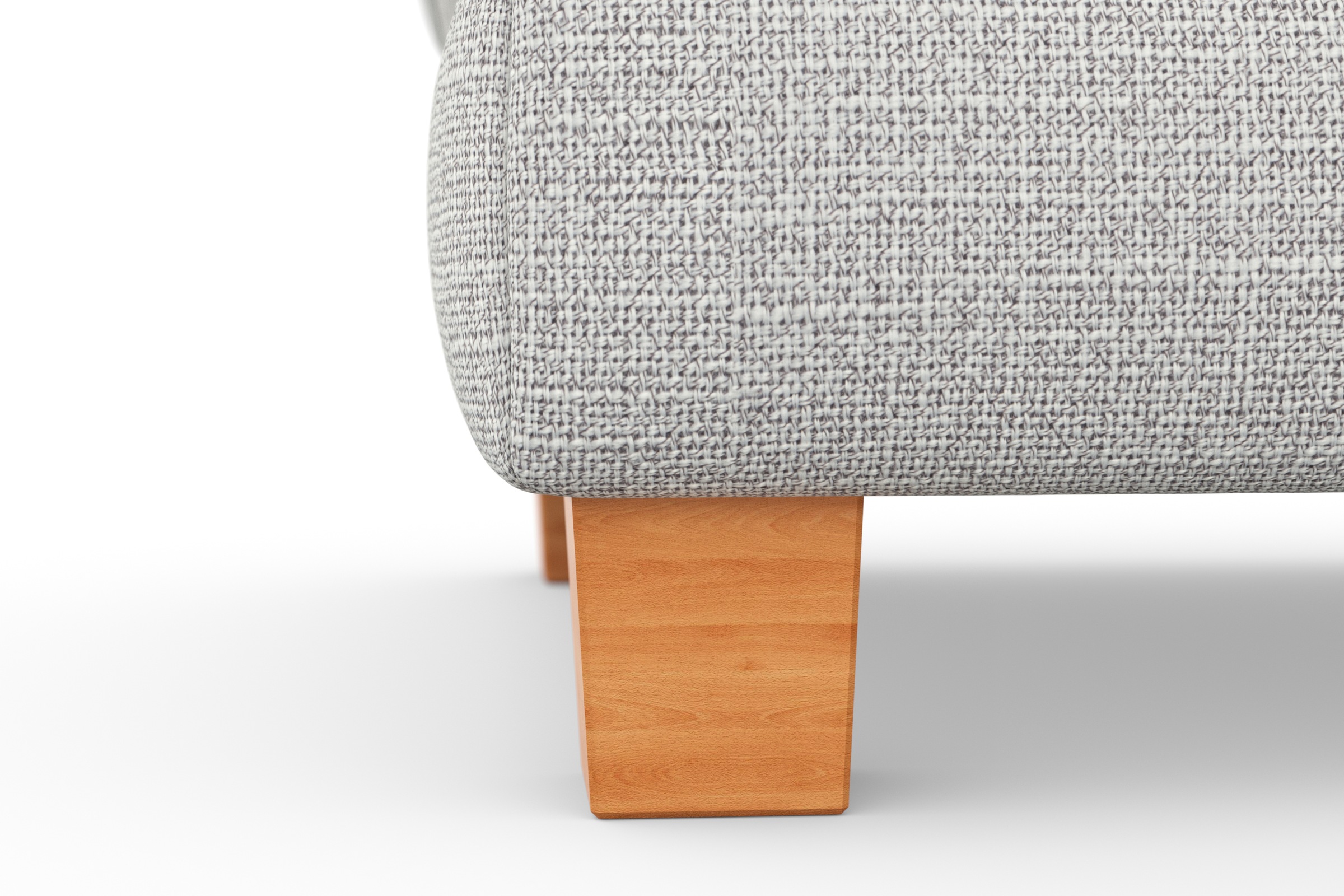 sit&more Polsterhocker »Dundee«, mit Klappfunktion, Federkern und hochwertigen Massivholzfüssen