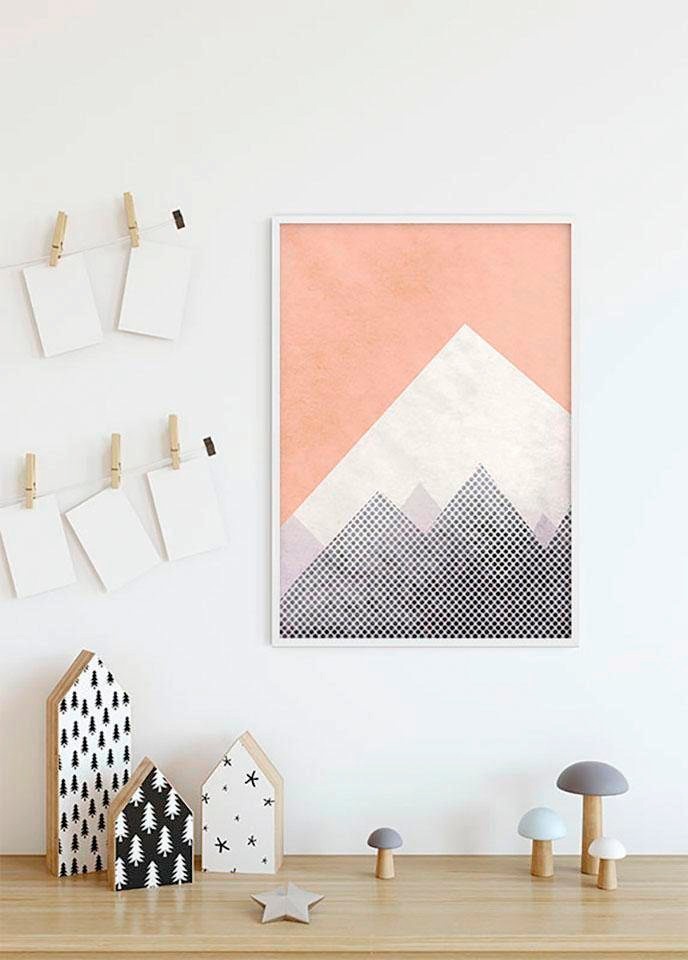 Image of Komar Bild "Wild and Free Mountain" Formen Kunst 1 Stk. tlg. Wandbild zur Dekoration - ohne Rahmen