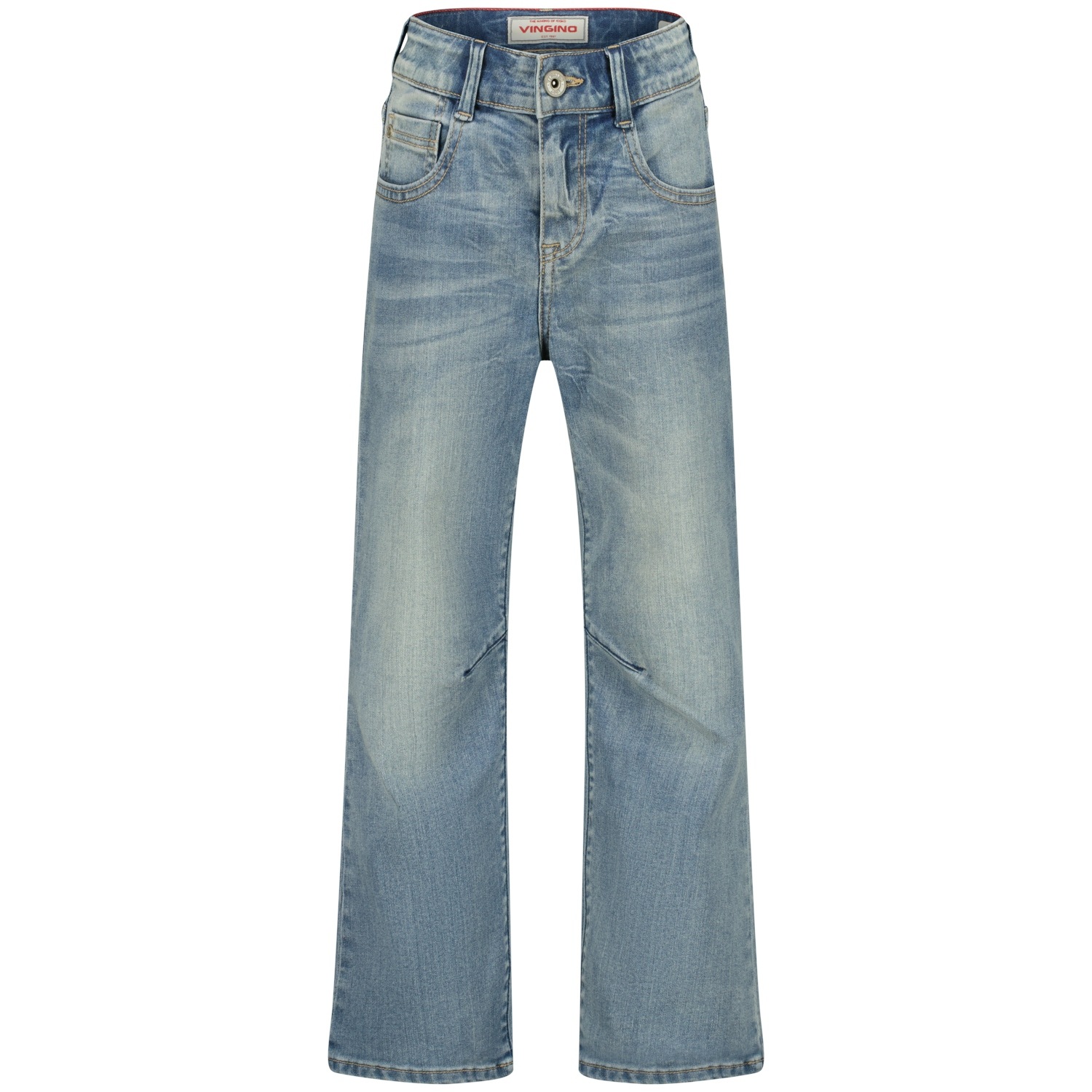 Vingino Jeans à 5 poches avec jambe droite, stretch, pour garçons