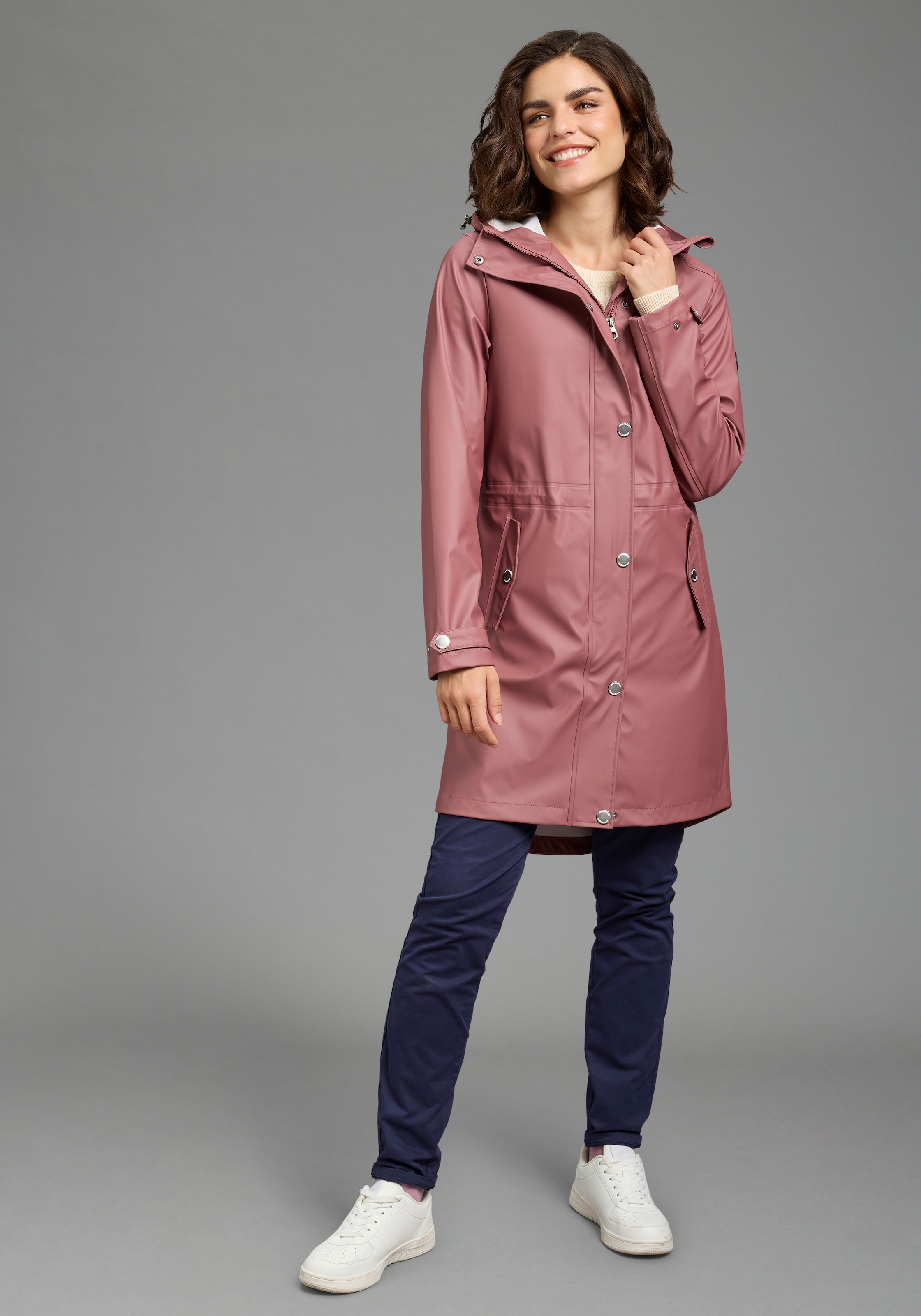KangaROOS Manteau de pluie cordon pour réglage flexible, coupe-vent & déperlant
