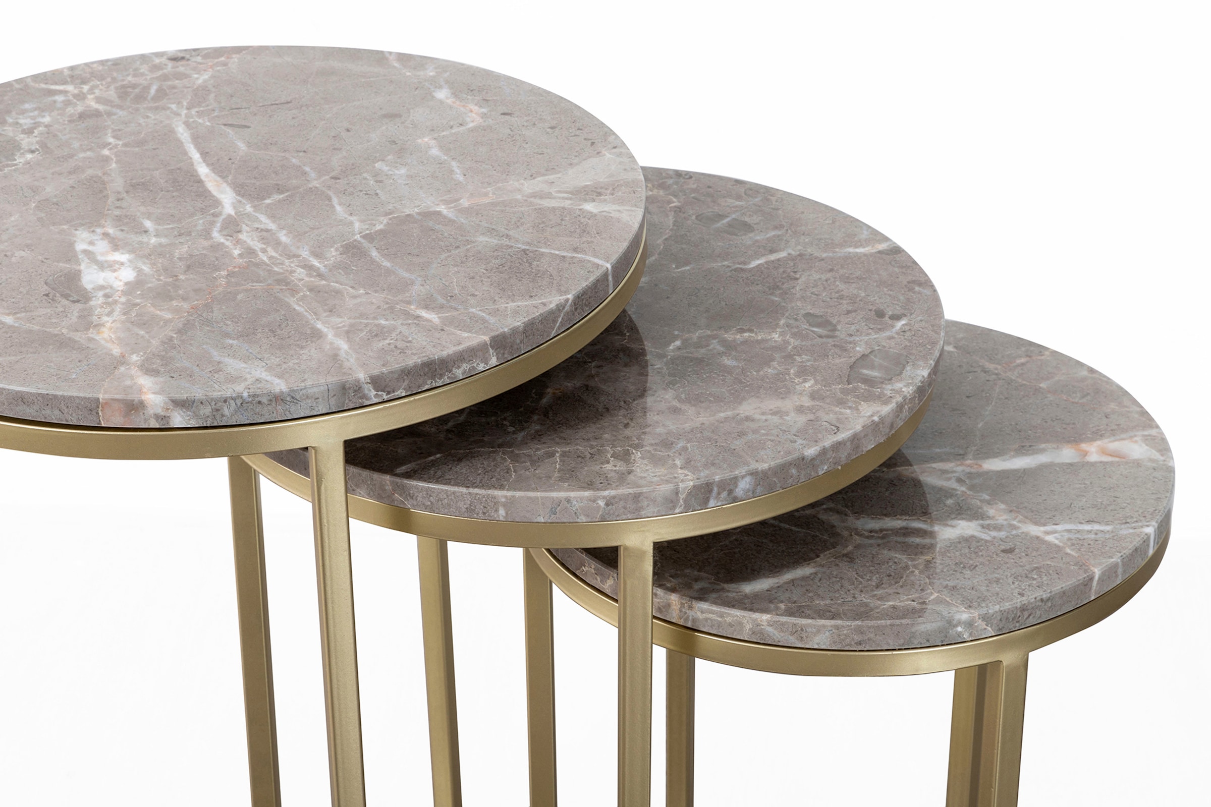 Kayoom Beistelltisch »Tria 125 3er-Set, faszinierend und auflockernd«, (Set, 3 St.), Beistelltisch-Set, zeitloses Design, hochwertige Verarbeitung