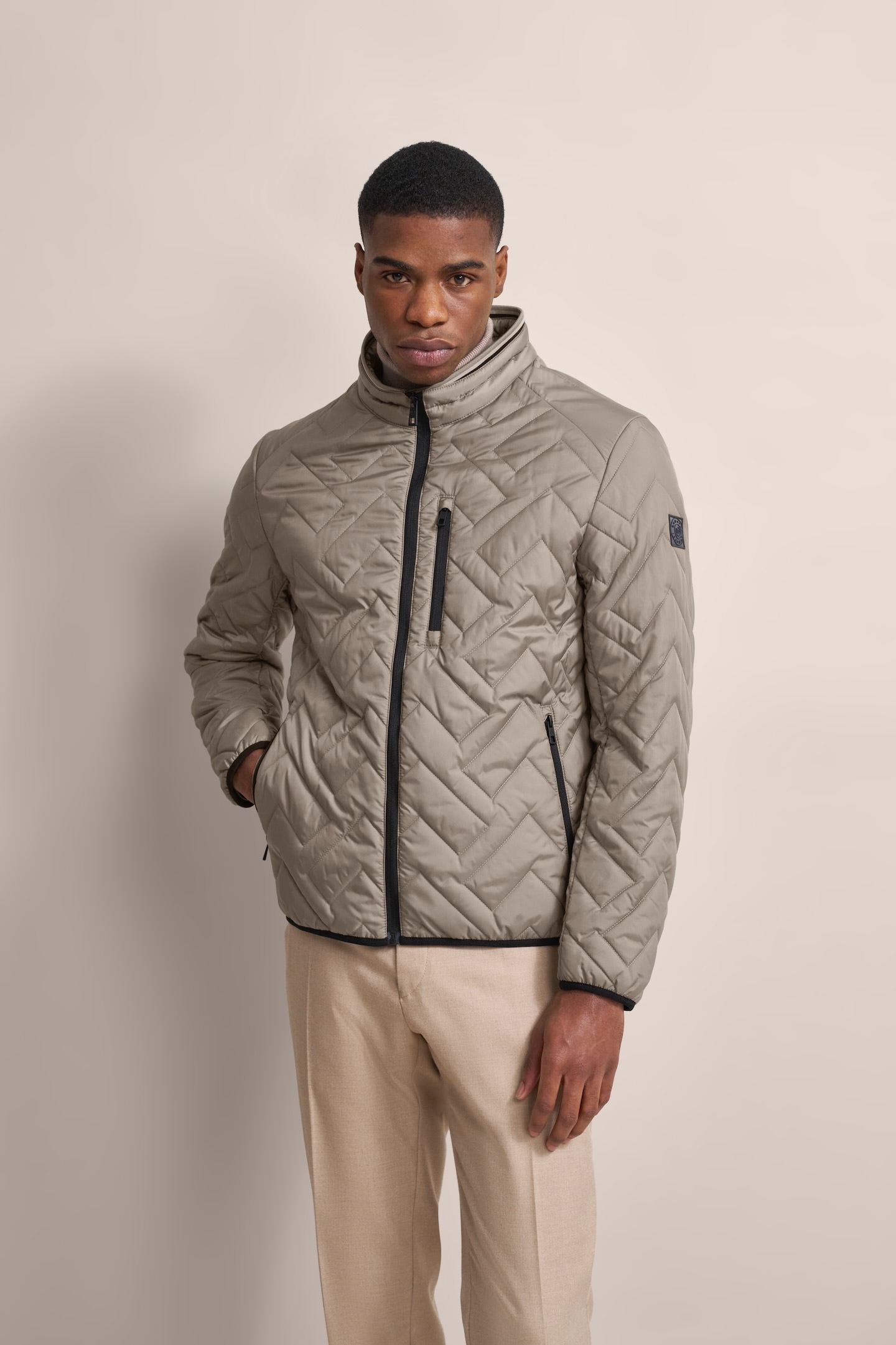 Image of bugatti Blouson ohne Kapuze in Steppoptik