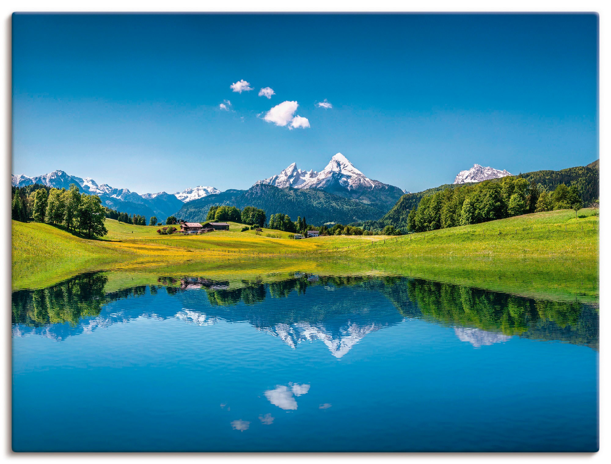 Image of Artland Wandbild "Landschaft in den Alpen" Berge 1 Stk. tlg. als Leinwandbild, Poster in verschied. Grössen