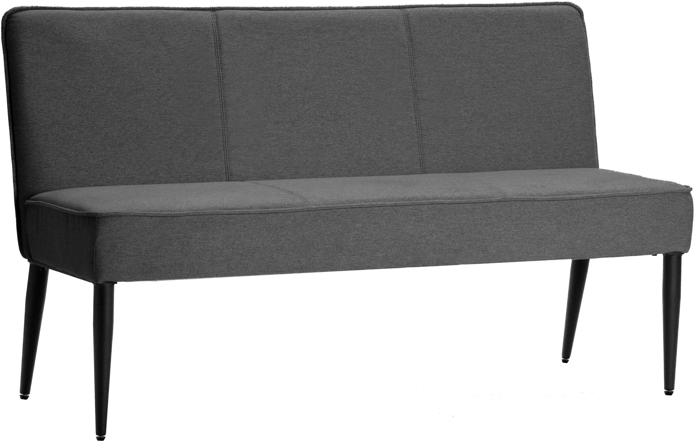 Image of GOODproduct Polsterbank "Lenzrose," Esszimmerbank, Bank, mit Taschenfederkern, schwarzes Metallgestell, Breite 142 cm