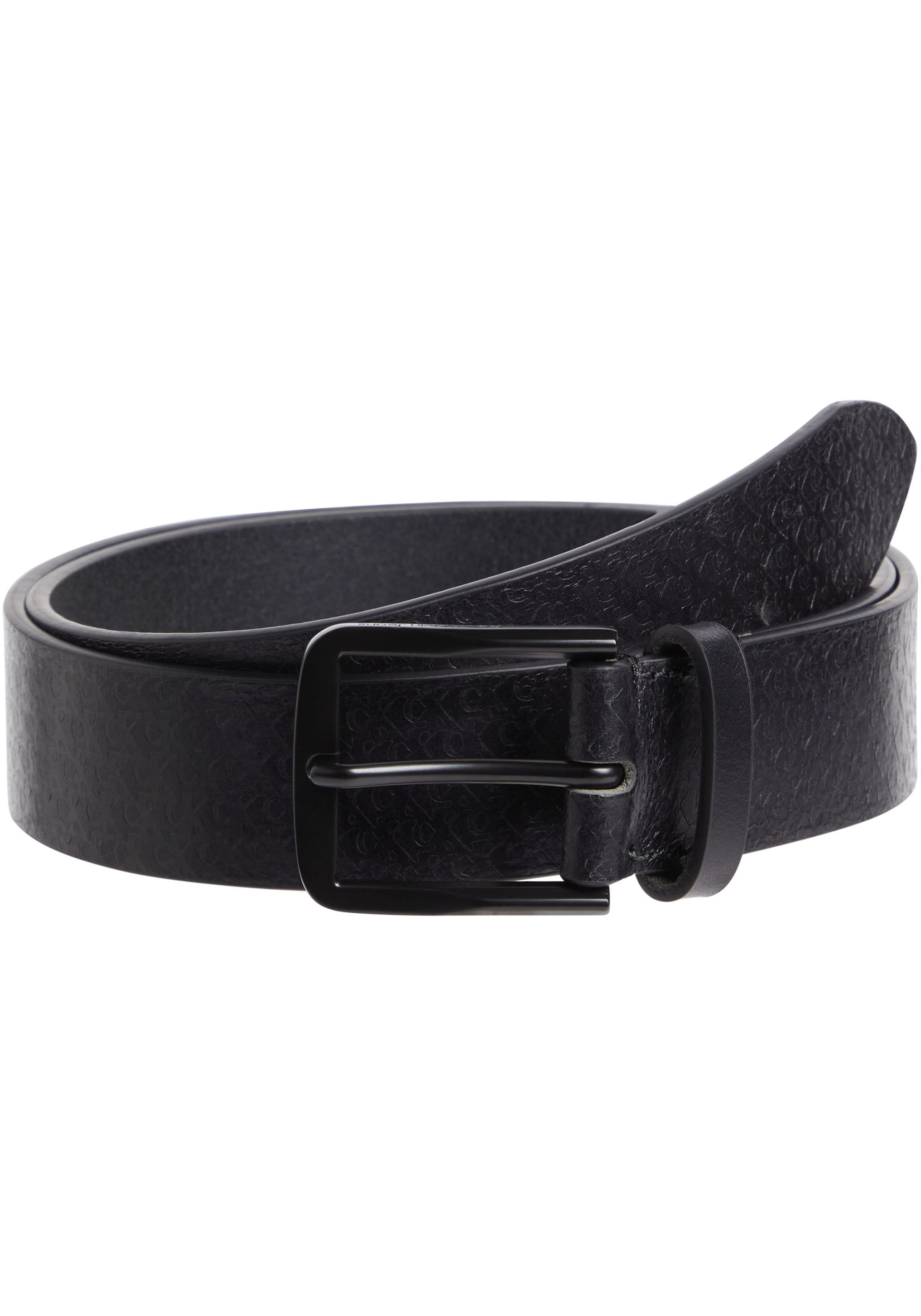 Ledergürtel »CLASSIC FLAT LTHR BELT 35MM AOP«, mit Logomonogramm