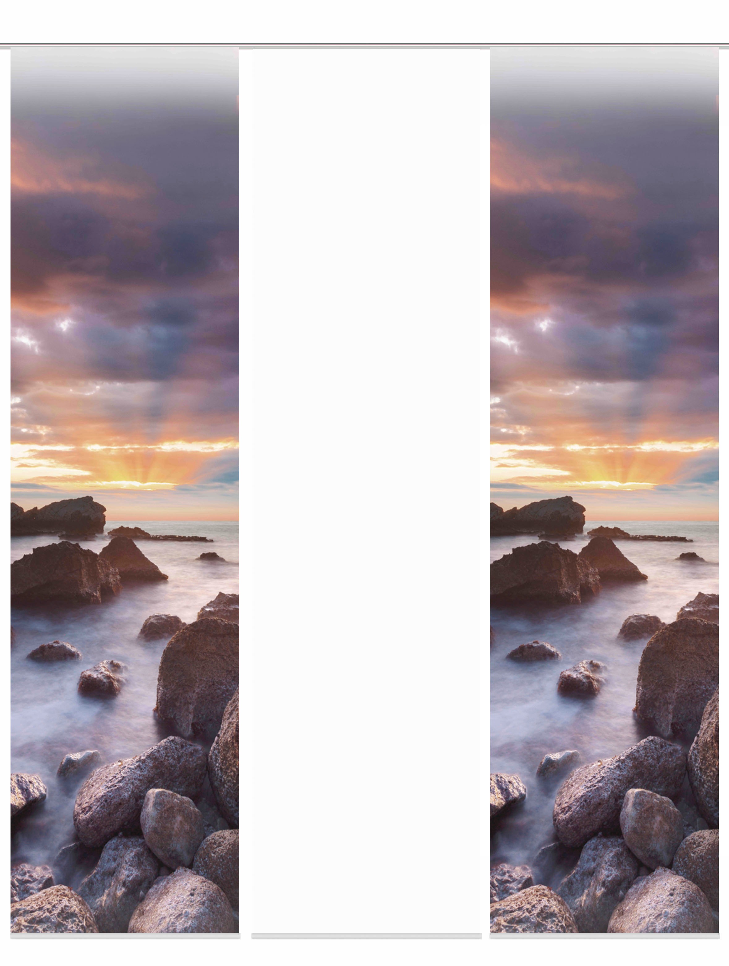 Image of HOME WOHNIDEEN Schiebegardine »SOLOP«, (3 St.), Schiebevorhang Digi 3er Set SOLOP bei Ackermann Versand Schweiz