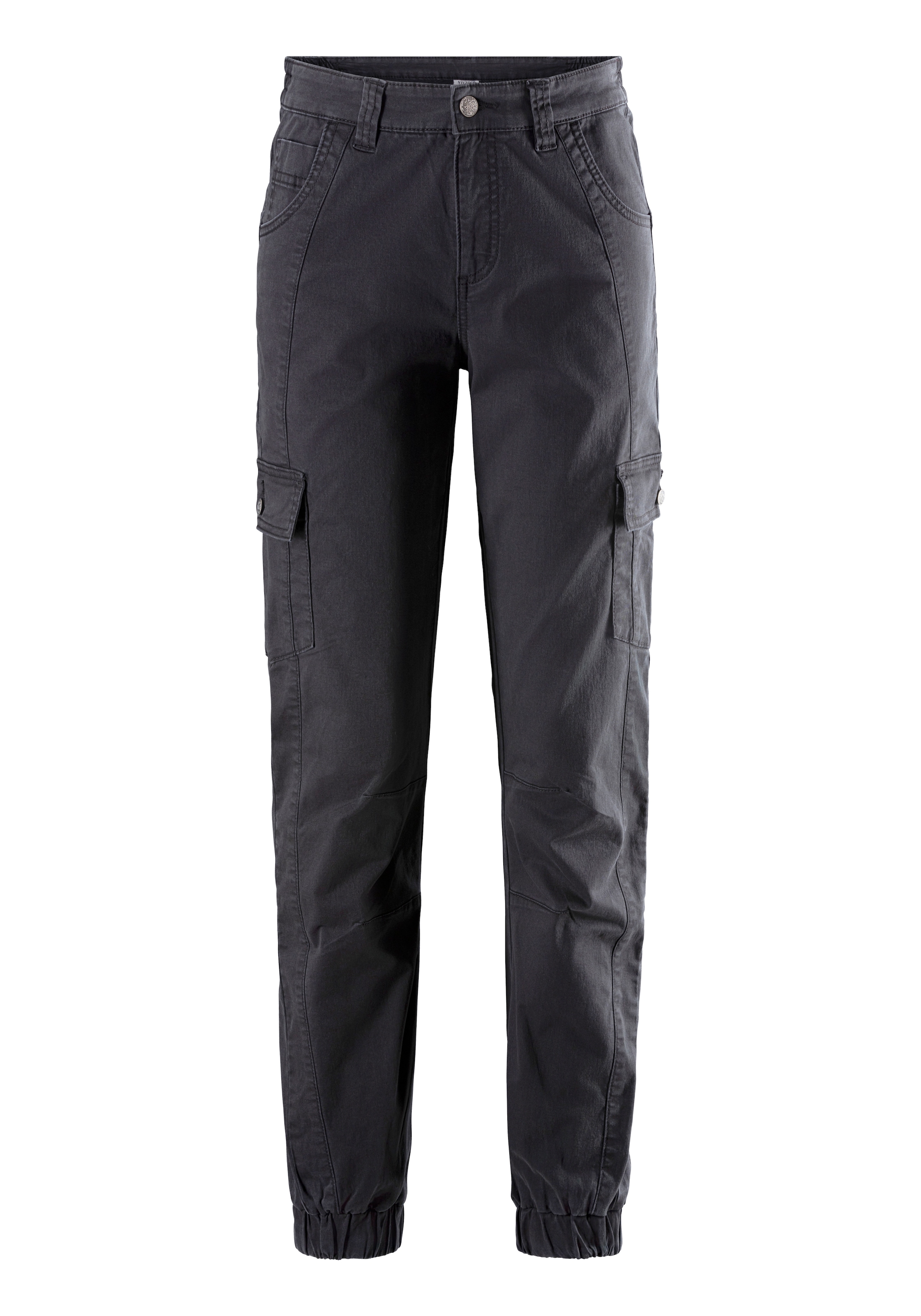 LASCANA ACTIVE Trekkinghose »Cargo Jeans Optik«, Baumwollmix mit Cargo Taschen