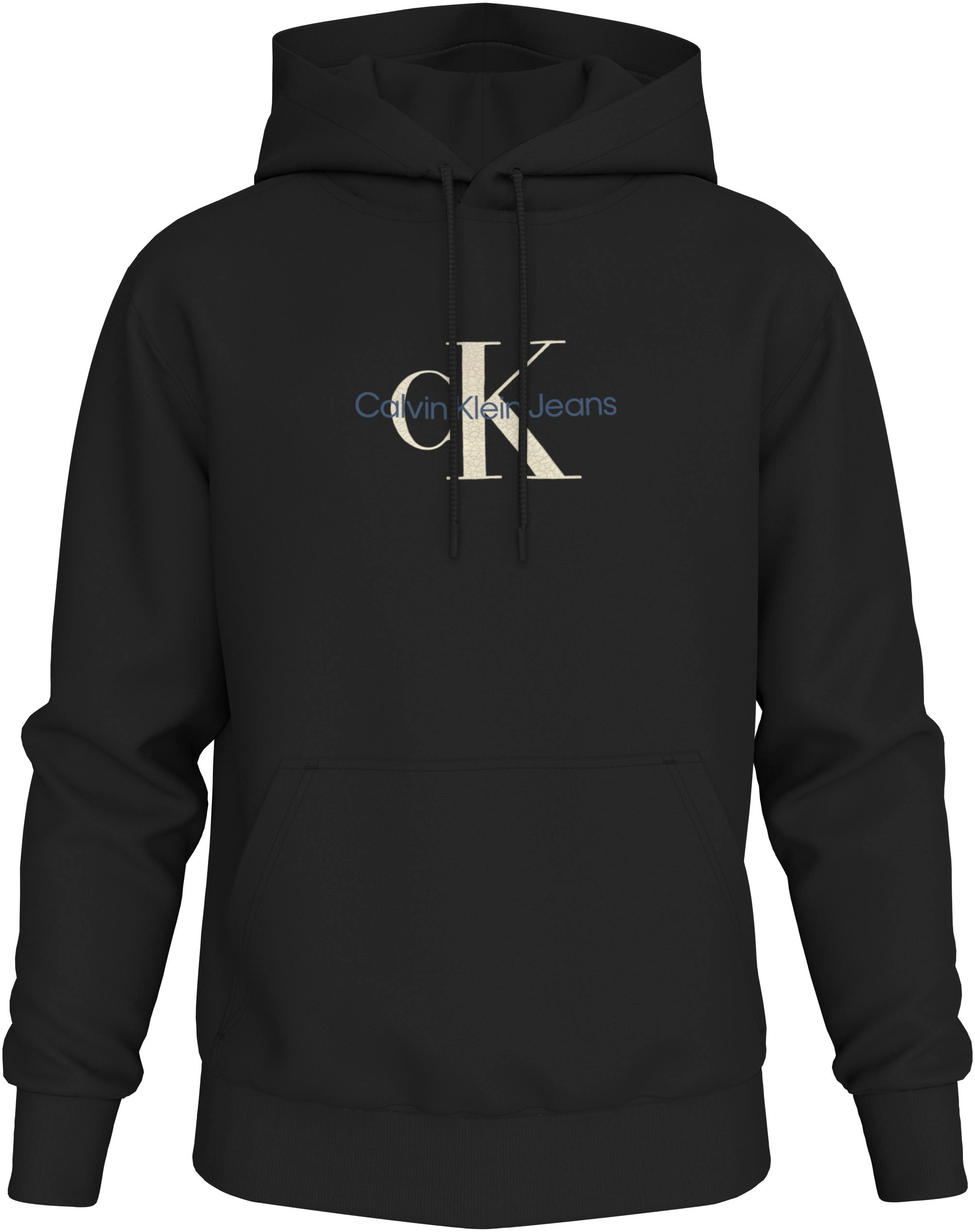 Kapuzensweatshirt »Plus Distressed Monologo Hoodie«, in Grossen Grössen mit Logodruck