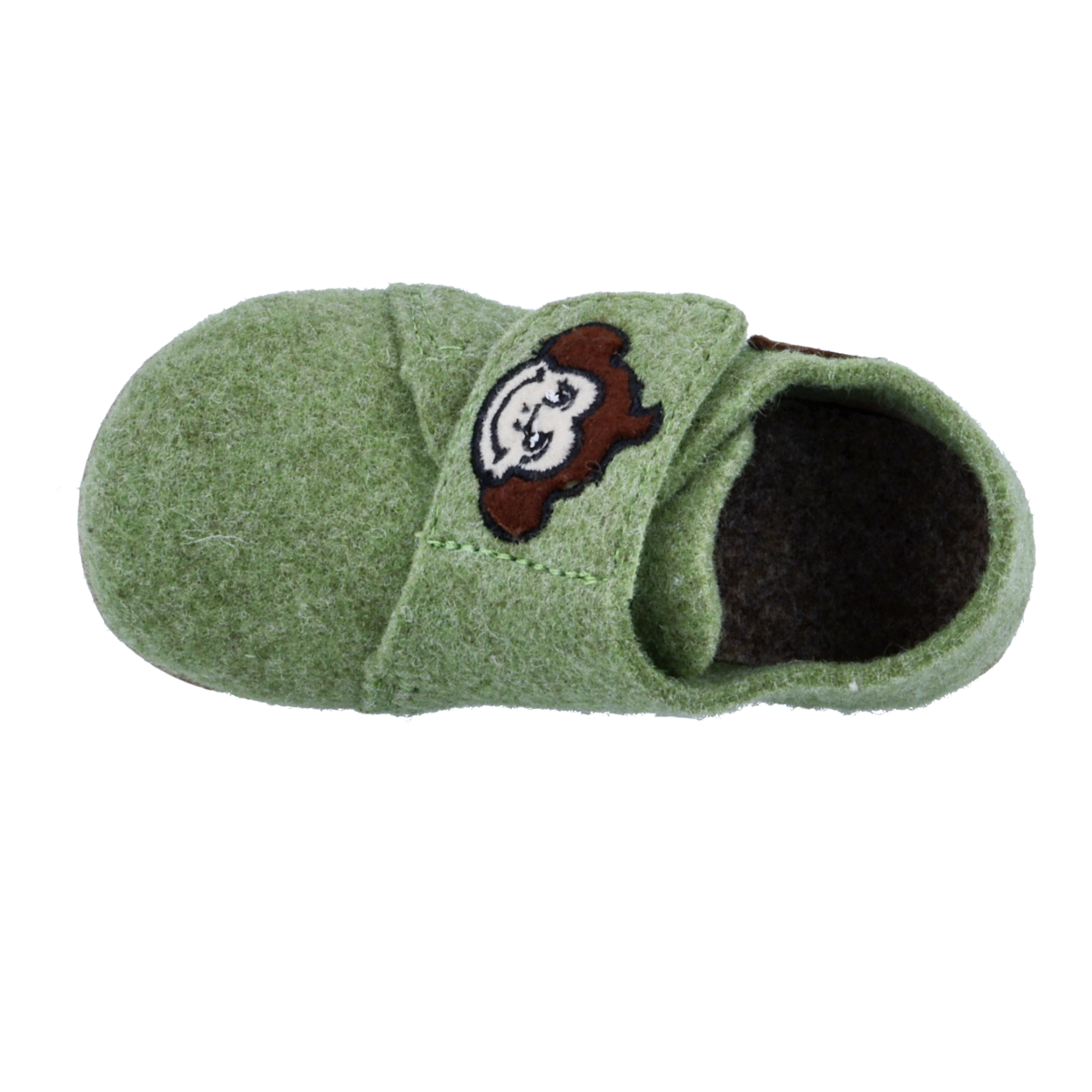 Richter Chausson »Filzi (Felt)«  Klettschuh mit Logo-Aufnäher, Grössenschablone zum Download