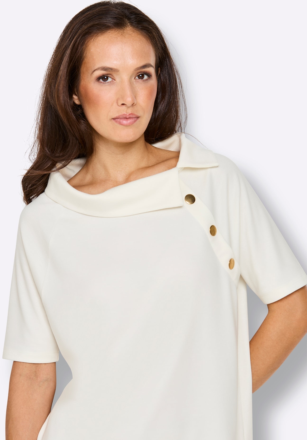 CREATION L PREMIUM T-shirt à manches courtes »Modal-Shirt« 1 pièces